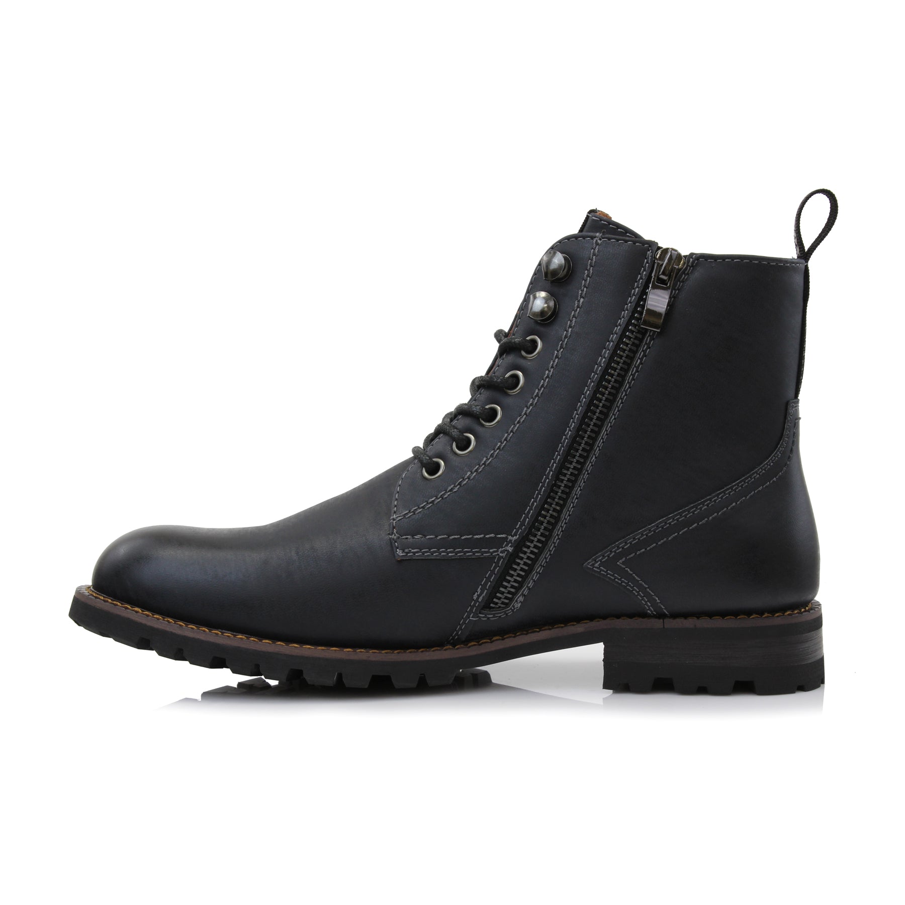 Classic Motorcycle Classic Boots | Knoxville by Polar Fox | Conal Footwear | Inner Side Angle View