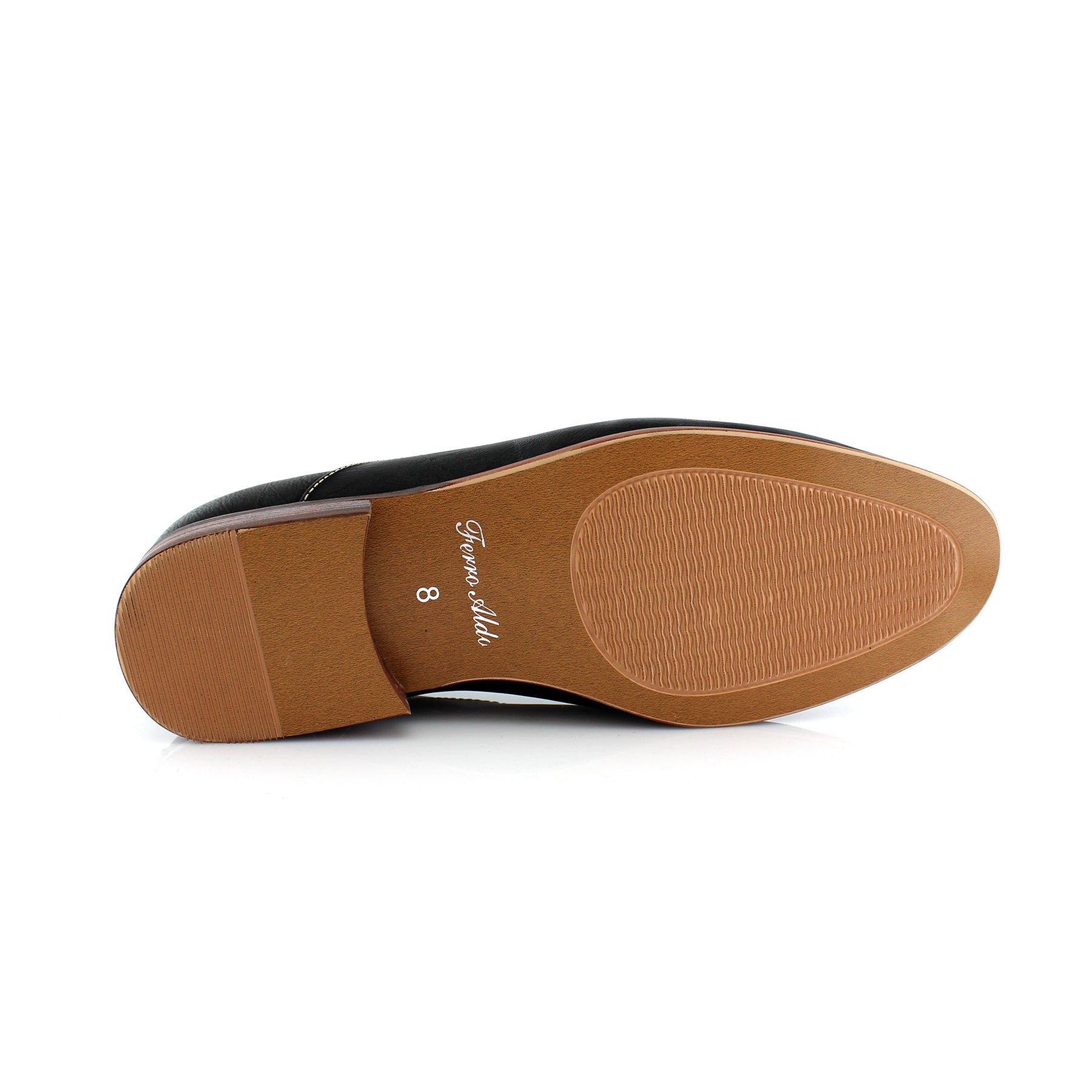 Minimalist Classic Oxfords | ABEL by Ferro Aldo | Conal Footwear | Bottom Sole Angle View