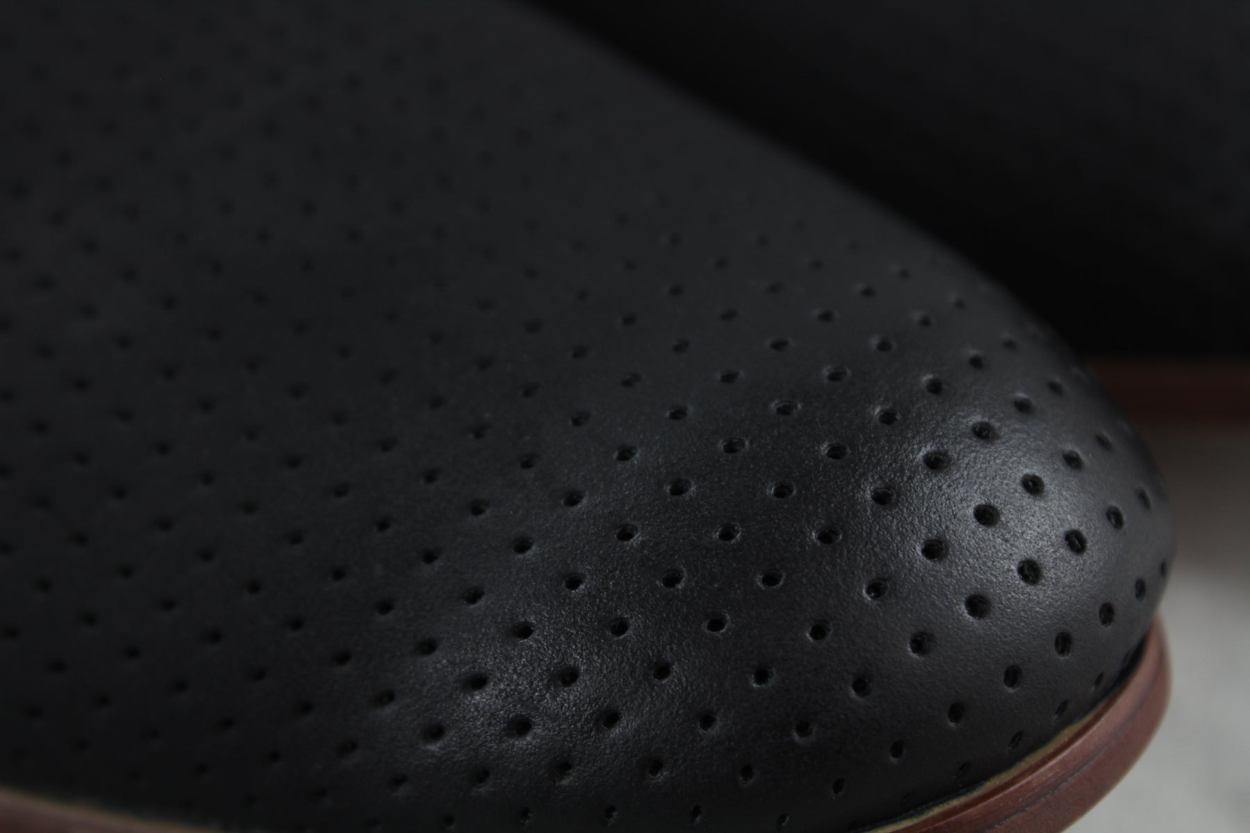 Burnished Perforated Derby Shoes | Isaiah by Ferro Aldo | Conal Footwear | Close-Up Front Angle View