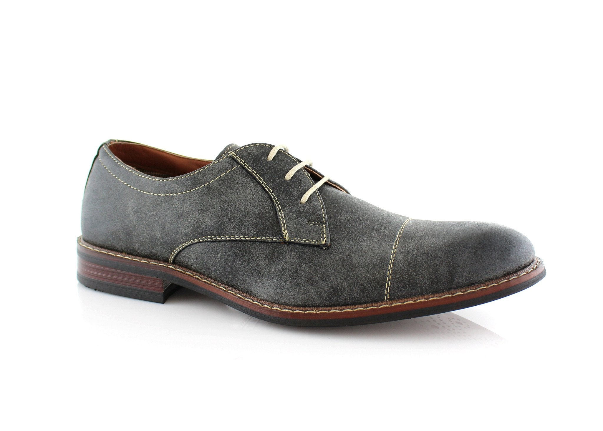 Distressed Leather Derby Shoes | Jason by Ferro Aldo | Conal Footwear | Main Angle View