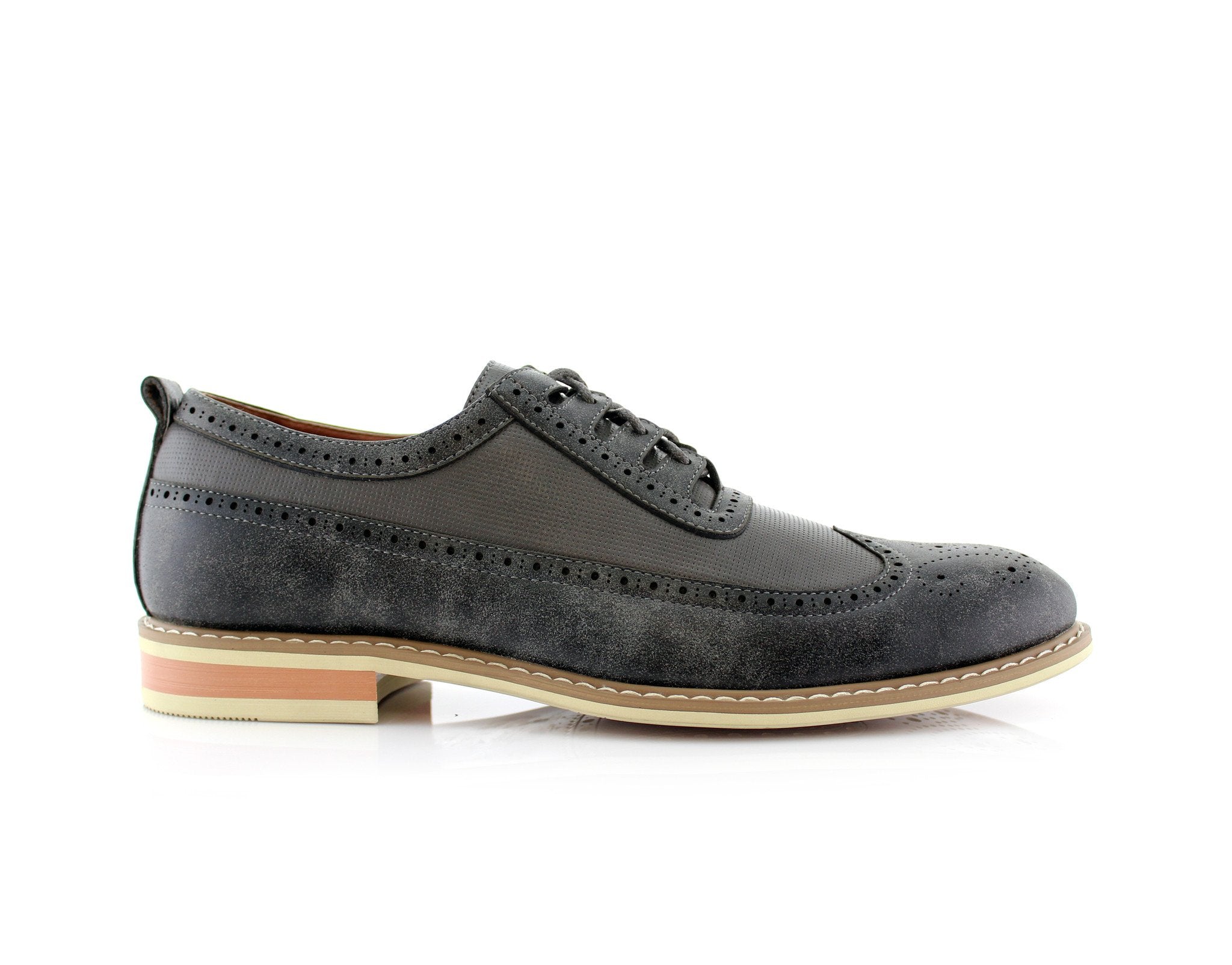 Brogue Wingtip Oxfords | Josh by Ferro Aldo | Conal Footwear | Outer Side Angle View