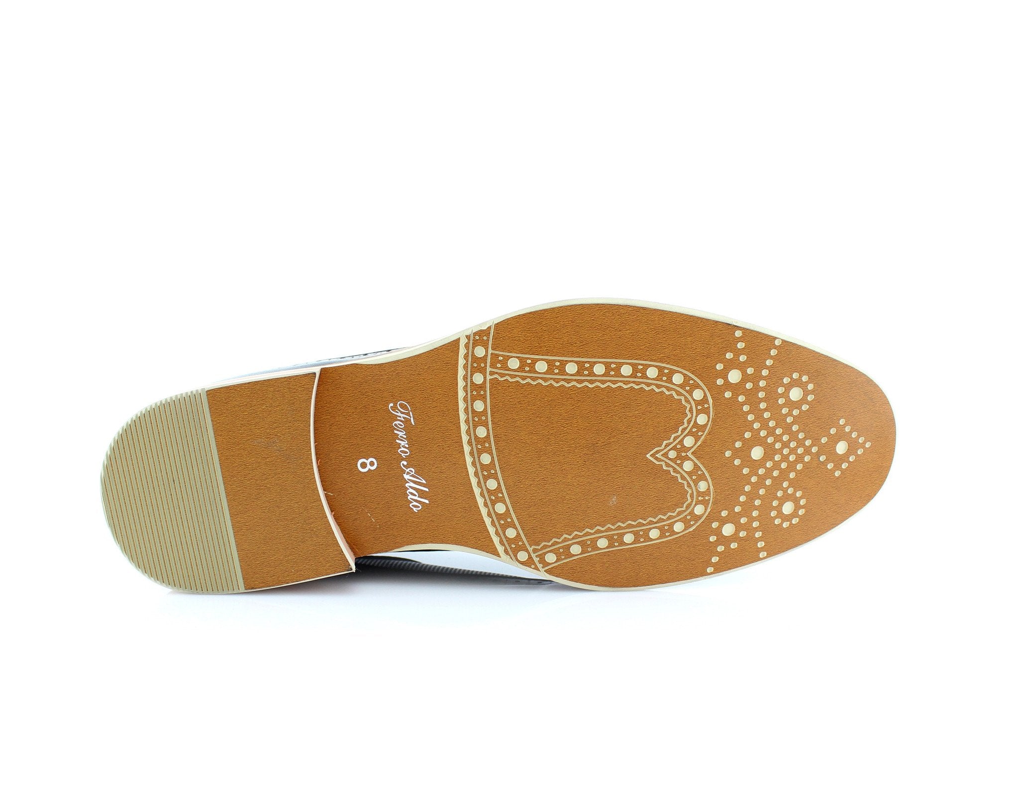 Brogue Wingtip Oxfords | Josh by Ferro Aldo | Conal Footwear | Bottom Sole Angle View