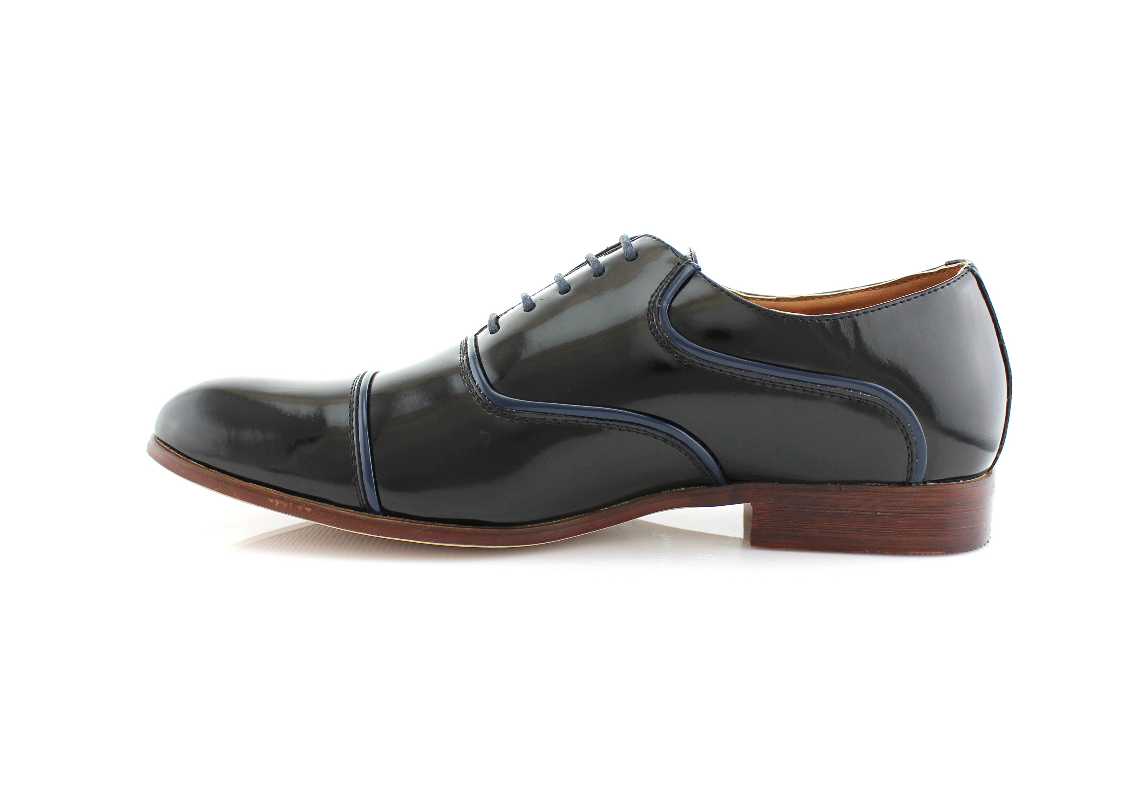 Contrast Piping Oxfords | Ross by Ferro Aldo | Conal Footwear | Inner Side Angle View