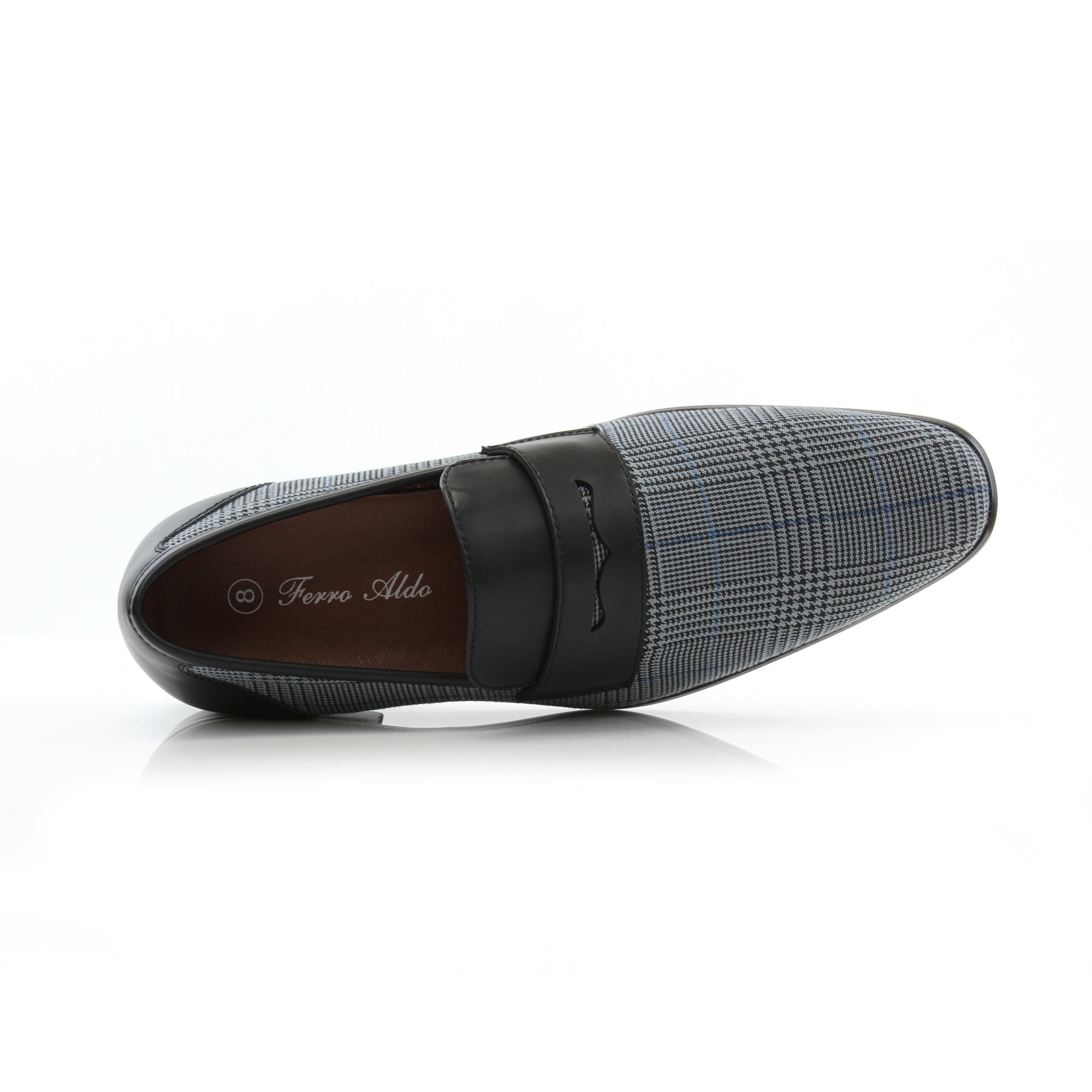 Plaid Loafers | Sidney by Ferro Aldo | Conal Footwear | Top-Down Angle View
