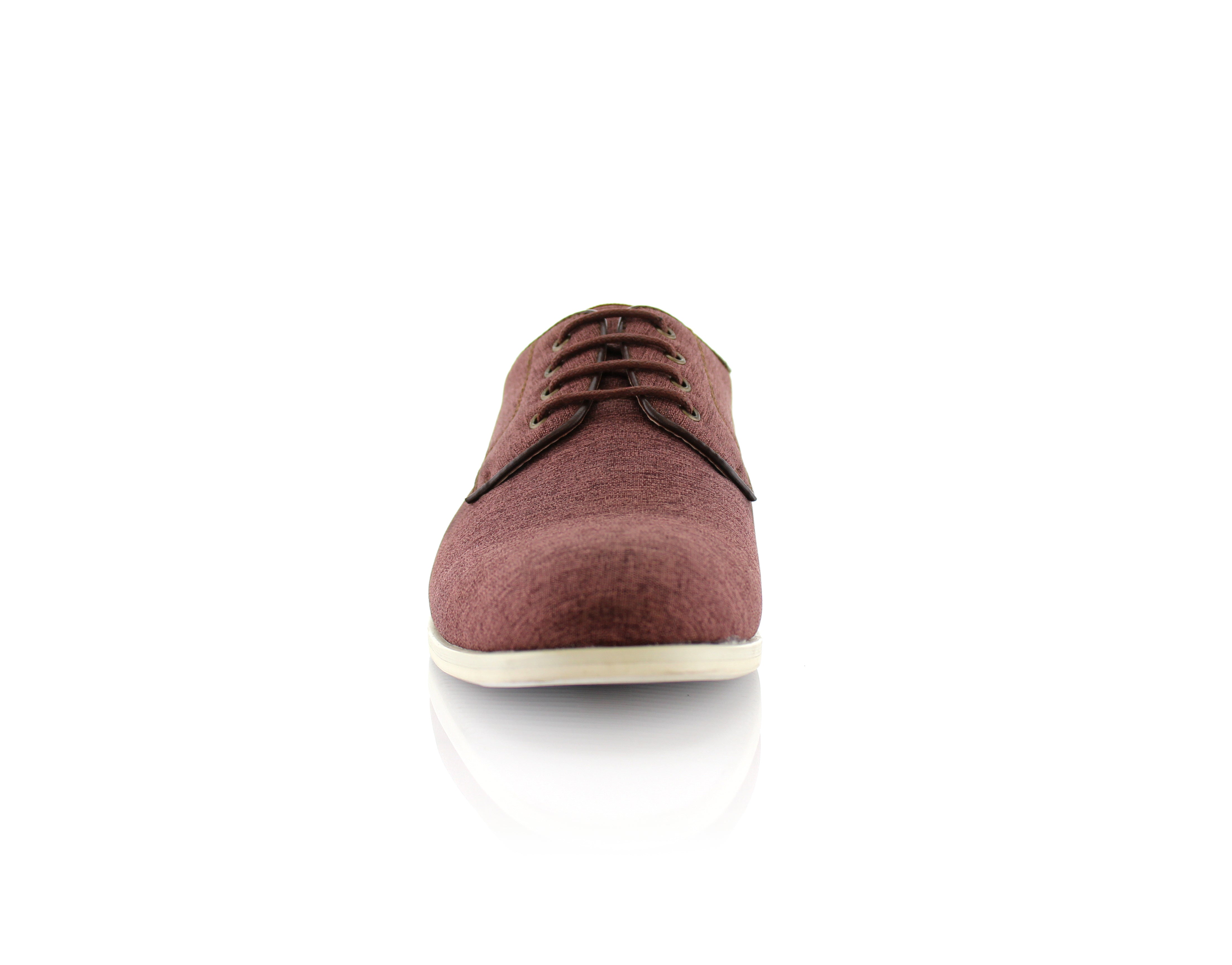 Linen Blended Derby Shoes | Nash by Ferro Aldo | Conal Footwear | Front Angle View