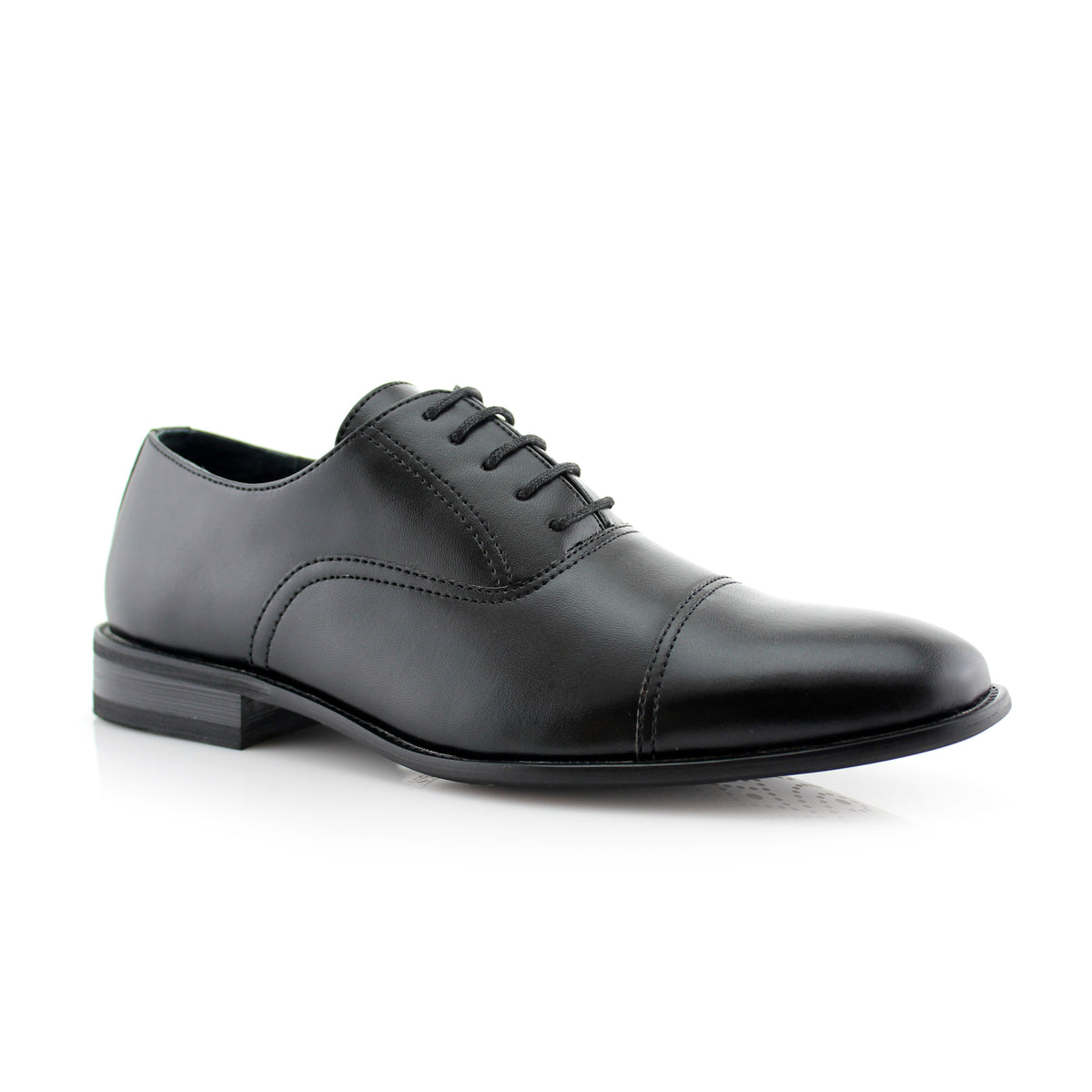 Ferro Aldo Spencer Oxford Shoes Black Size 10 Dressy Classic Career Professional Black Dress Shoes Ferro Aldo for Men for sale | eBay main image 4
