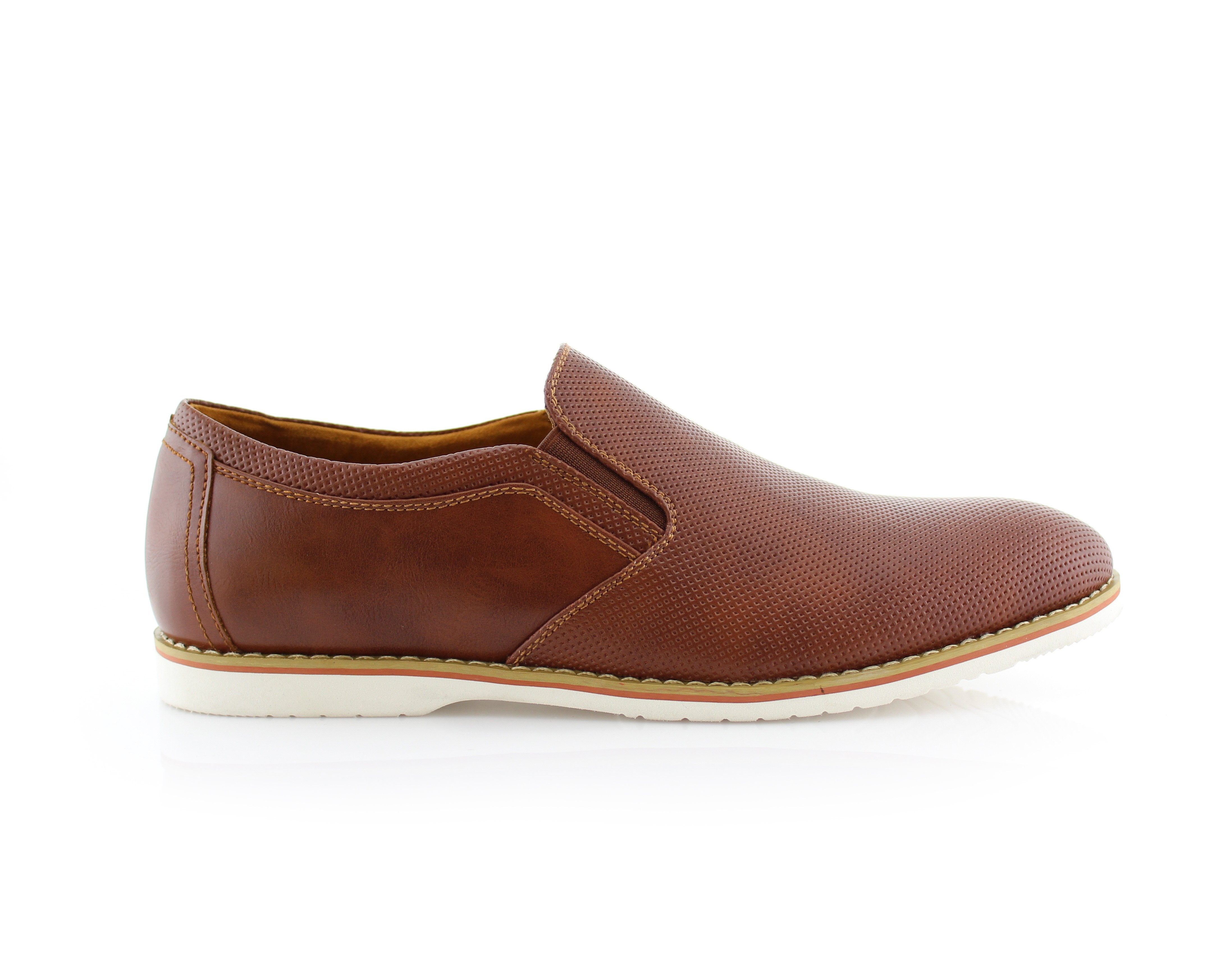Embossed Faux Leather Loafers | Elite by Polar Fox | Conal Footwear | Outer Side Angle View