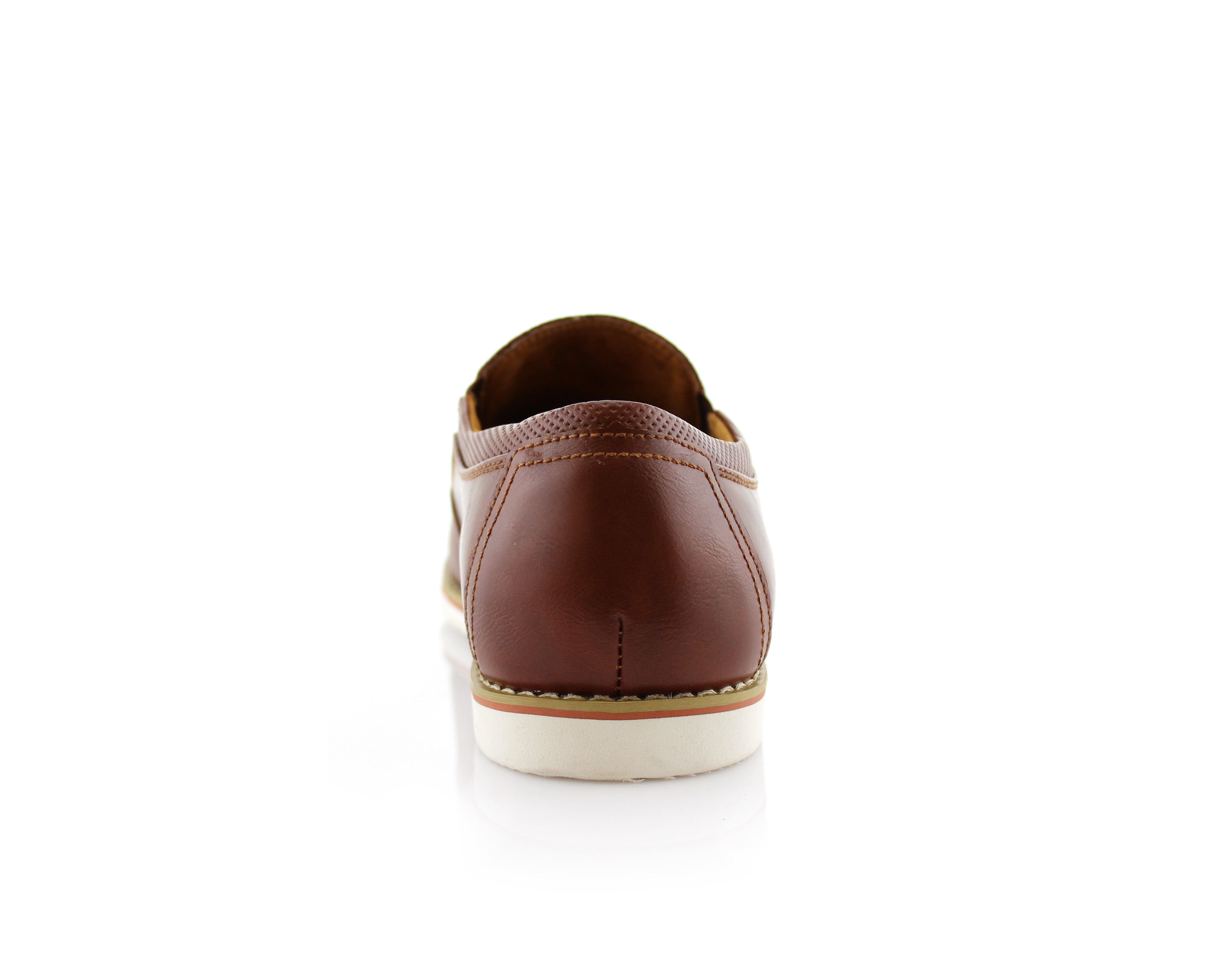Embossed Faux Leather Loafers | Elite by Polar Fox | Conal Footwear | Back Angle View