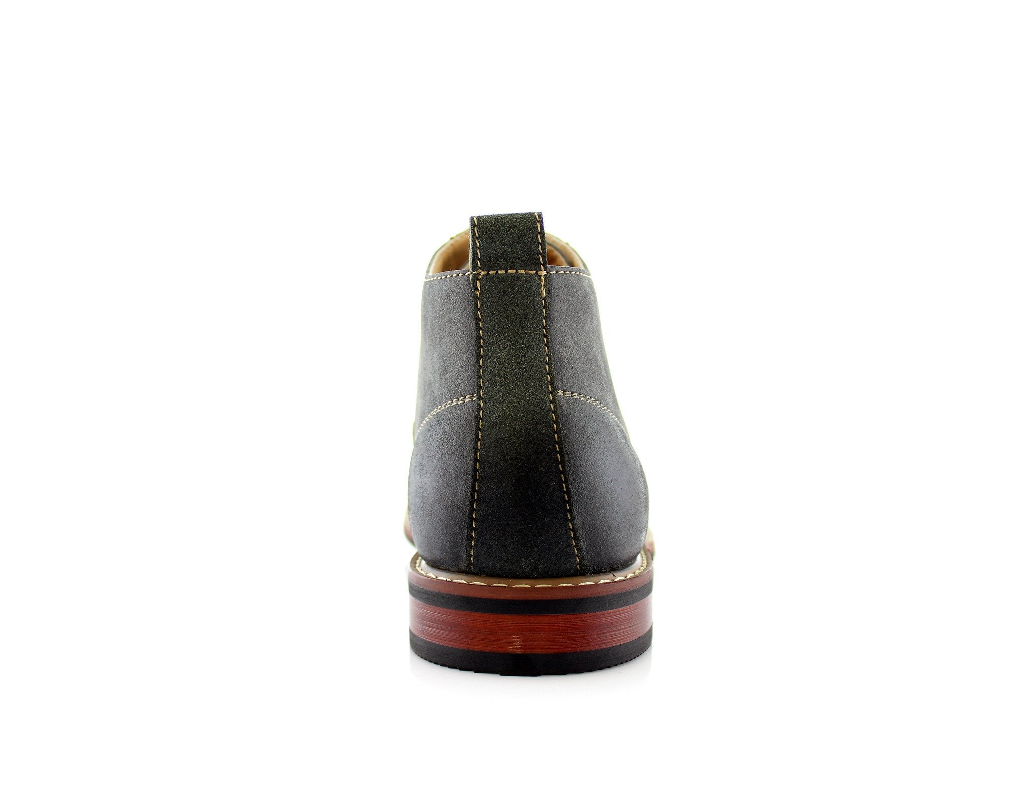 Duo-Textured Ankle Derby Boots | Eli by Ferro Aldo | Conal Footwear | Back Angle View
