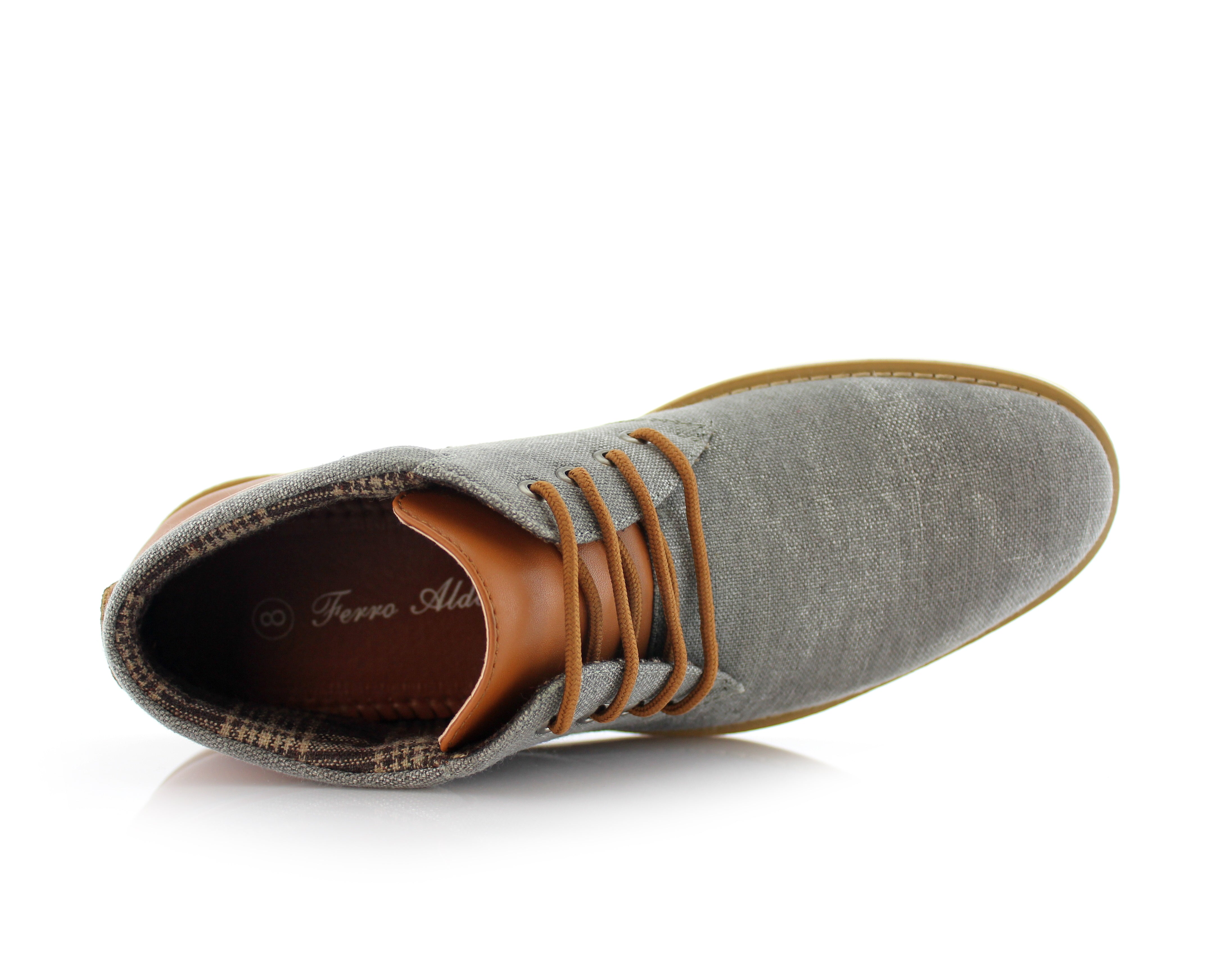 Two-Toned Chukka Sneaker Boots | Owen by Ferro Aldo | Conal Footwear | Top-Down Angle View