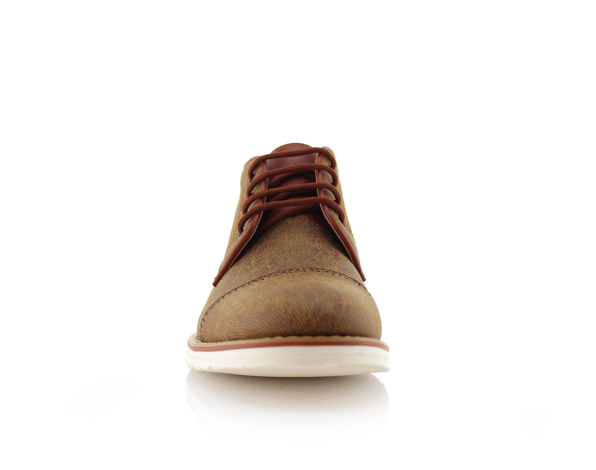 Cap-Toe Derby Ankle Sneakers | Donovan by Ferro Aldo | Conal Footwear | Front Angle View