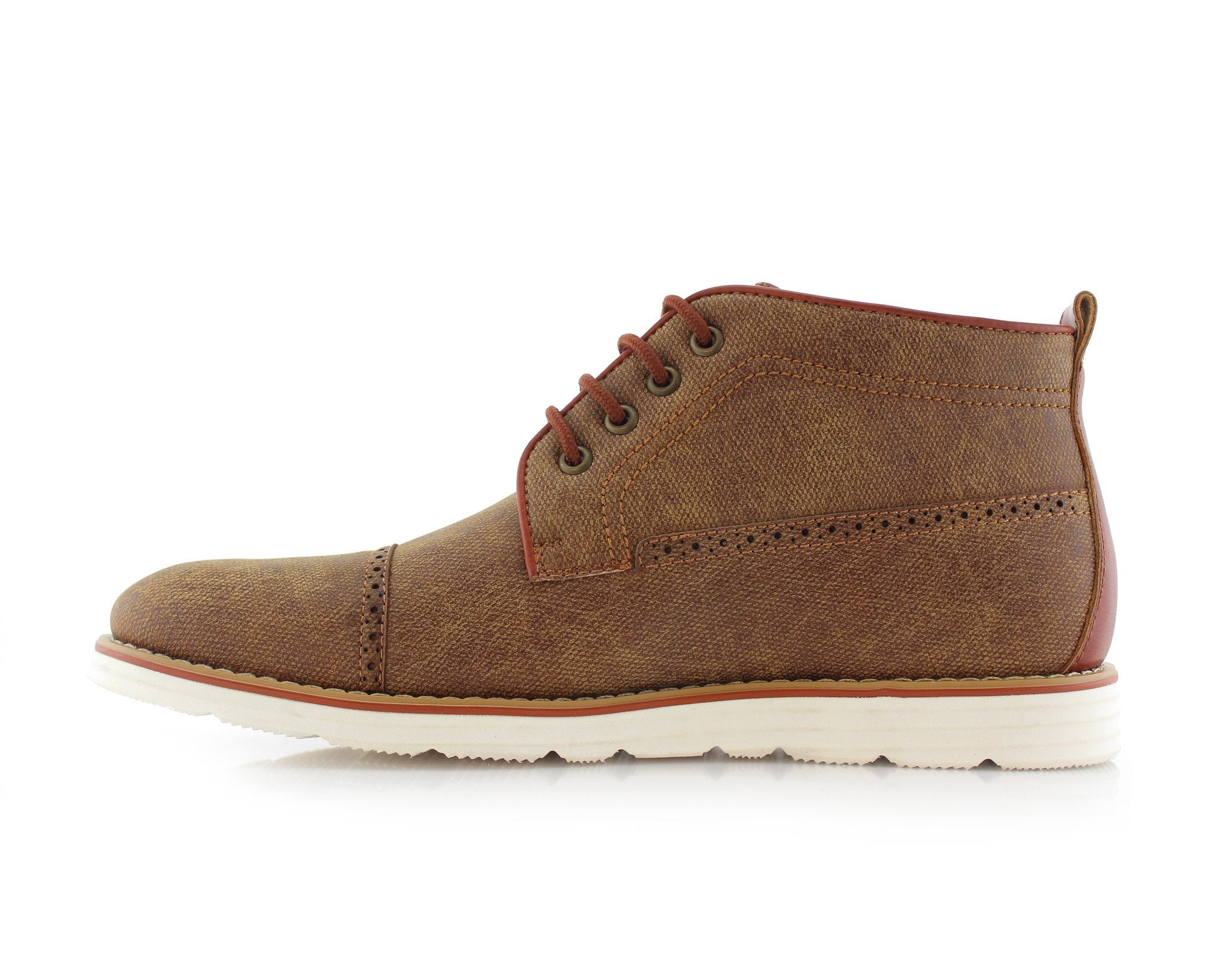 Cap-Toe Derby Ankle Sneakers | Donovan by Ferro Aldo | Conal Footwear | Inner Side Angle View