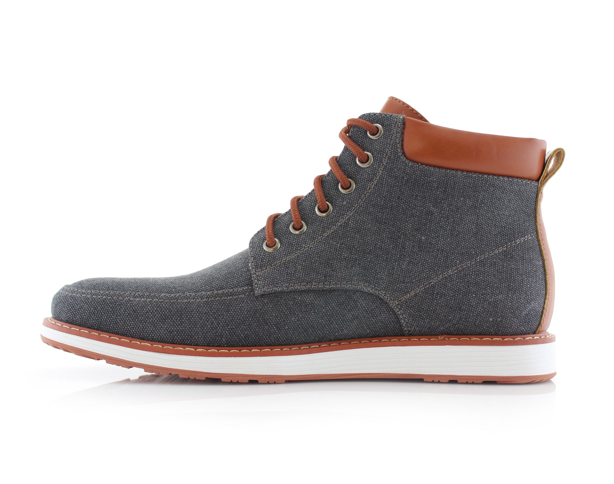 Two-Toned Sneaker Boots | Melvin by Ferro Aldo | Conal Footwear | Inner Side Angle View