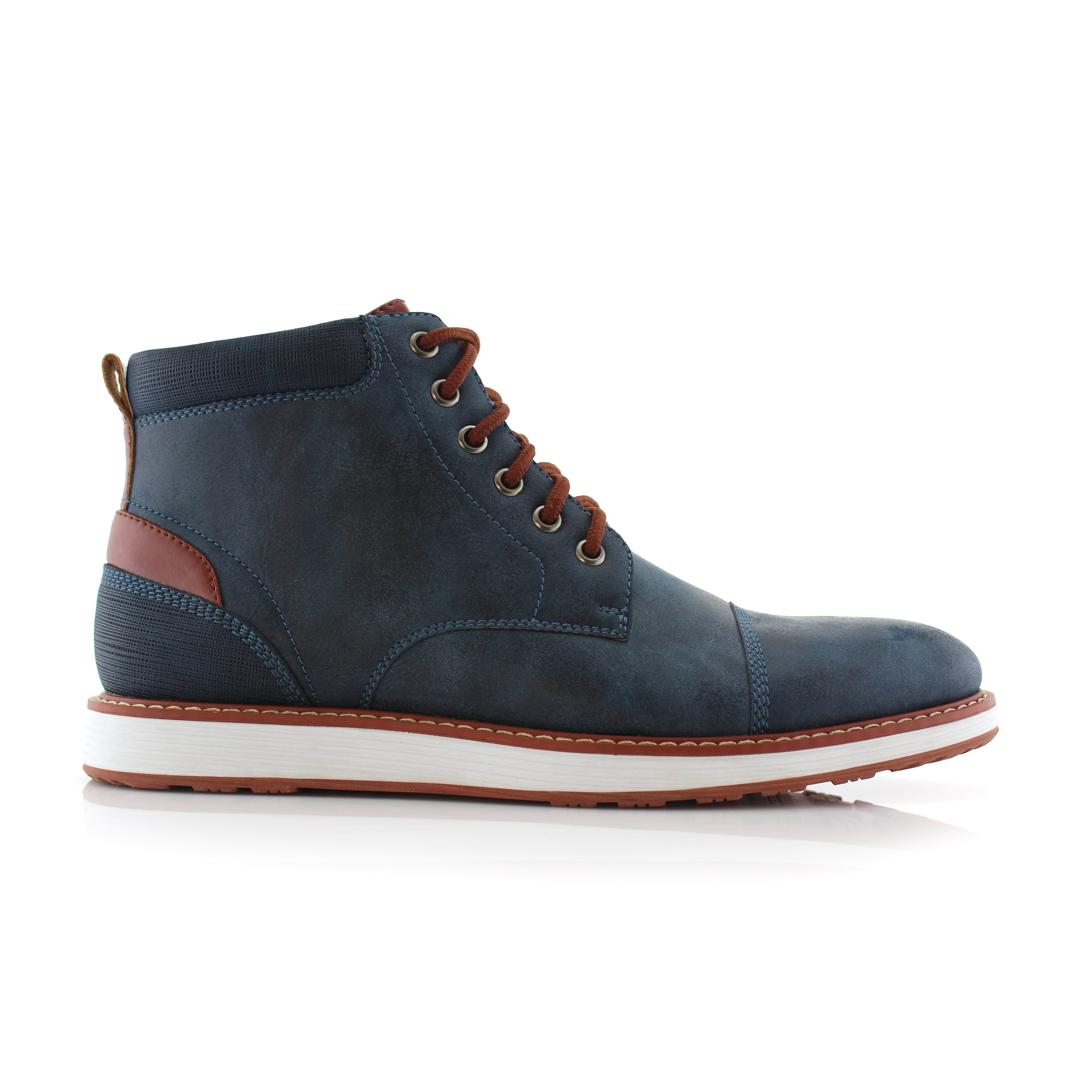 Cap-Toe Ankle Boot Sneakers | Birt by Ferro Aldo | Conal Footwear | Outer Side Angle View