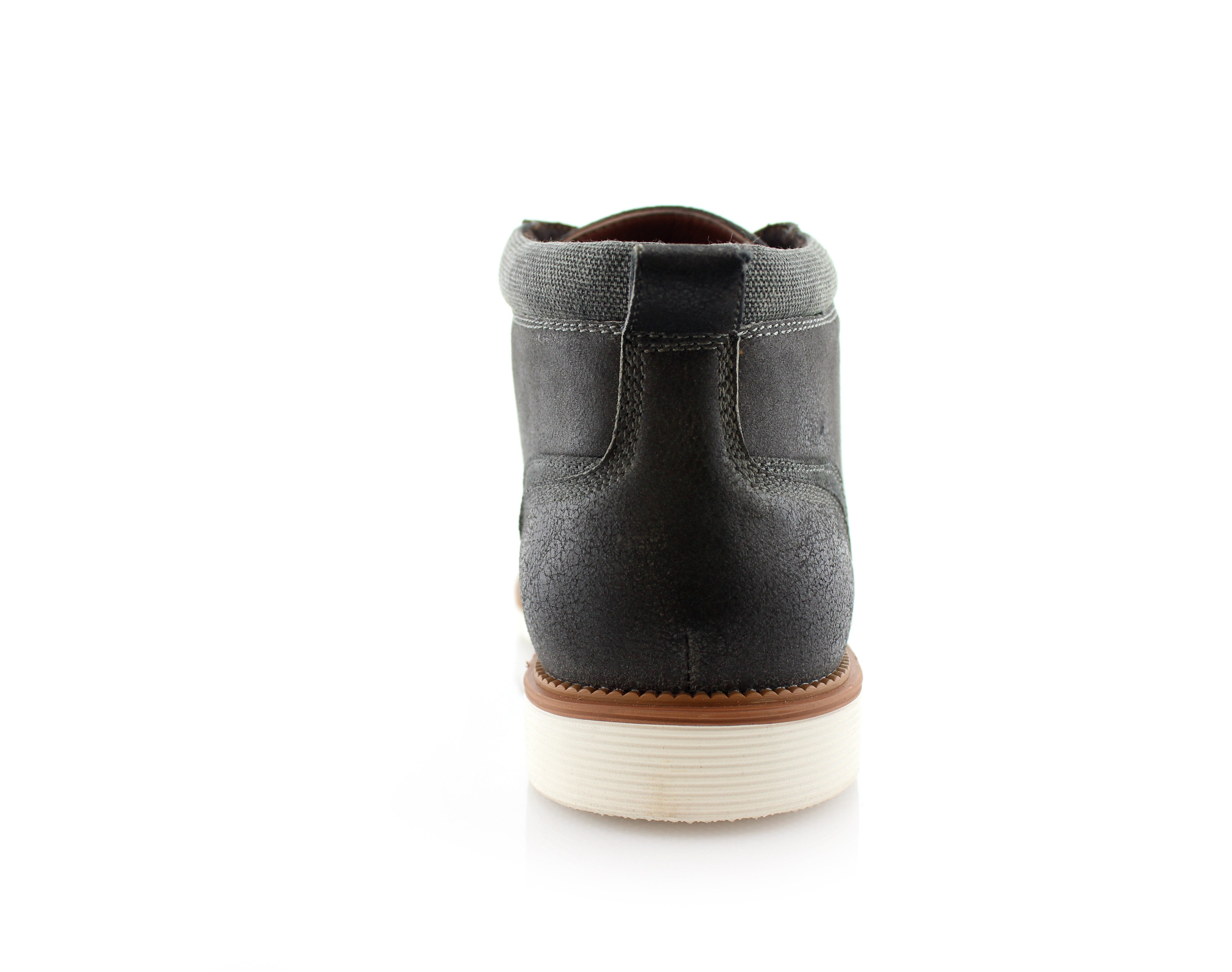 Cap-Toe Chukka Boots | Sammy by Ferro Aldo | Conal Footwear | Back Angle View