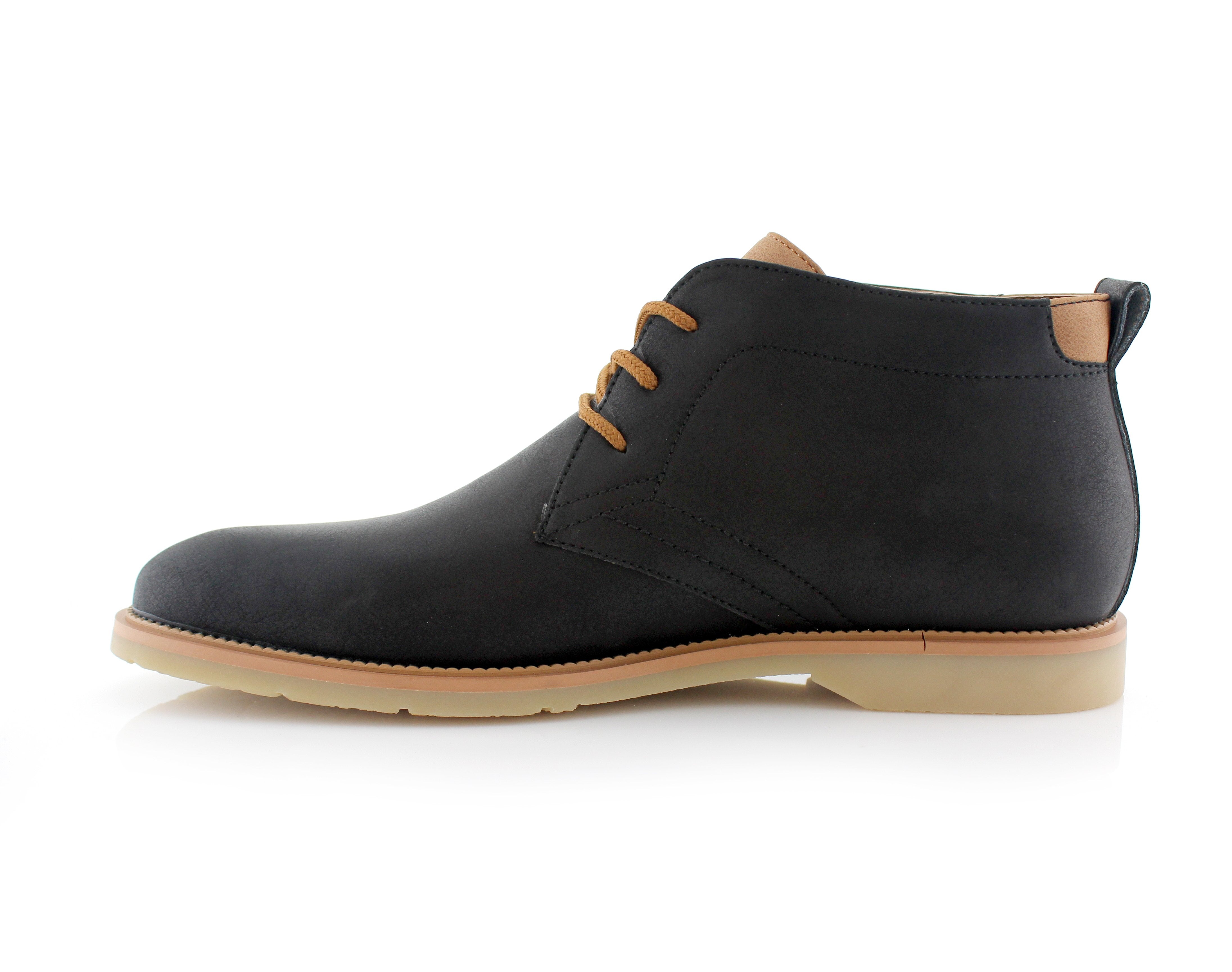 Two-Toned Chukka Boots | Marvin by Ferro Aldo | Conal Footwear | Inner Side Angle View