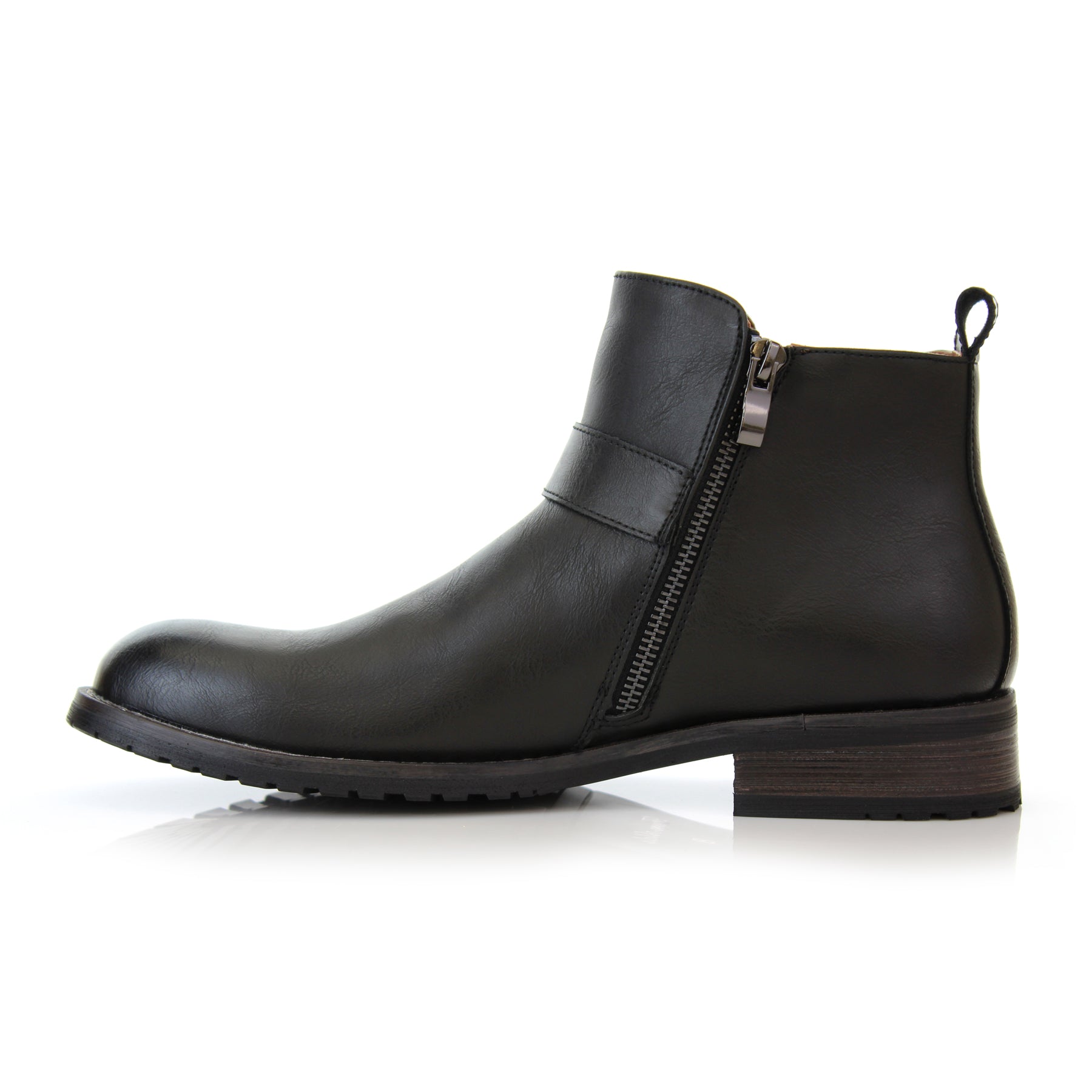 Slip-On Buckle Chelsea Boots | Dalton by Ferro Aldo | Conal Footwear | Inner Side Angle View