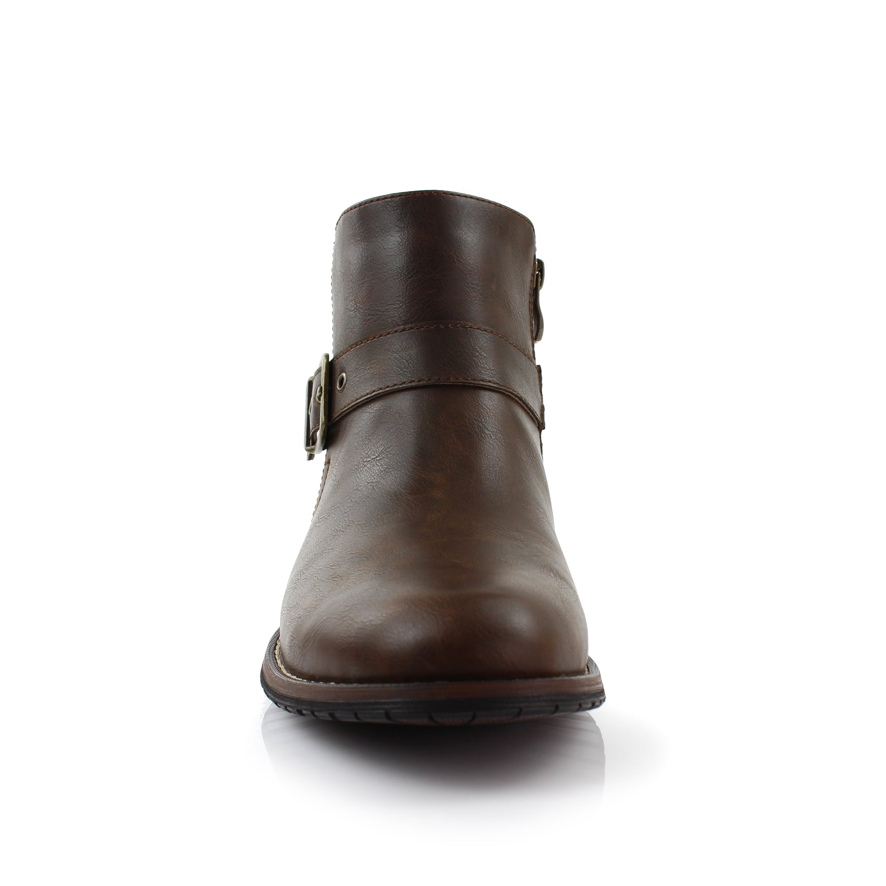 Slip-On Buckle Chelsea Boots | Dalton by Ferro Aldo | Conal Footwear | Front Angle View