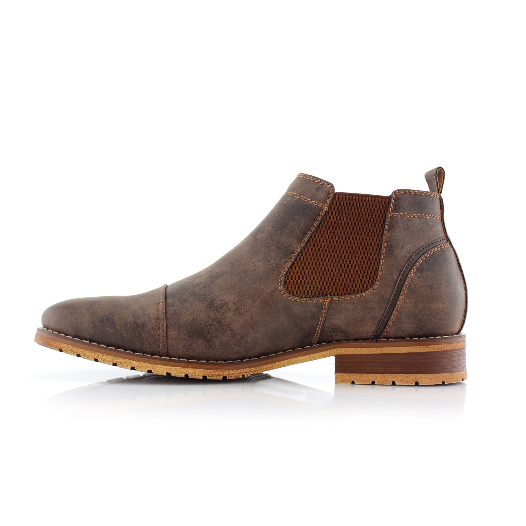 Burnished Chelsea Boots | Sterling by Ferro Aldo | Conal Footwear | Inner Side Angle View