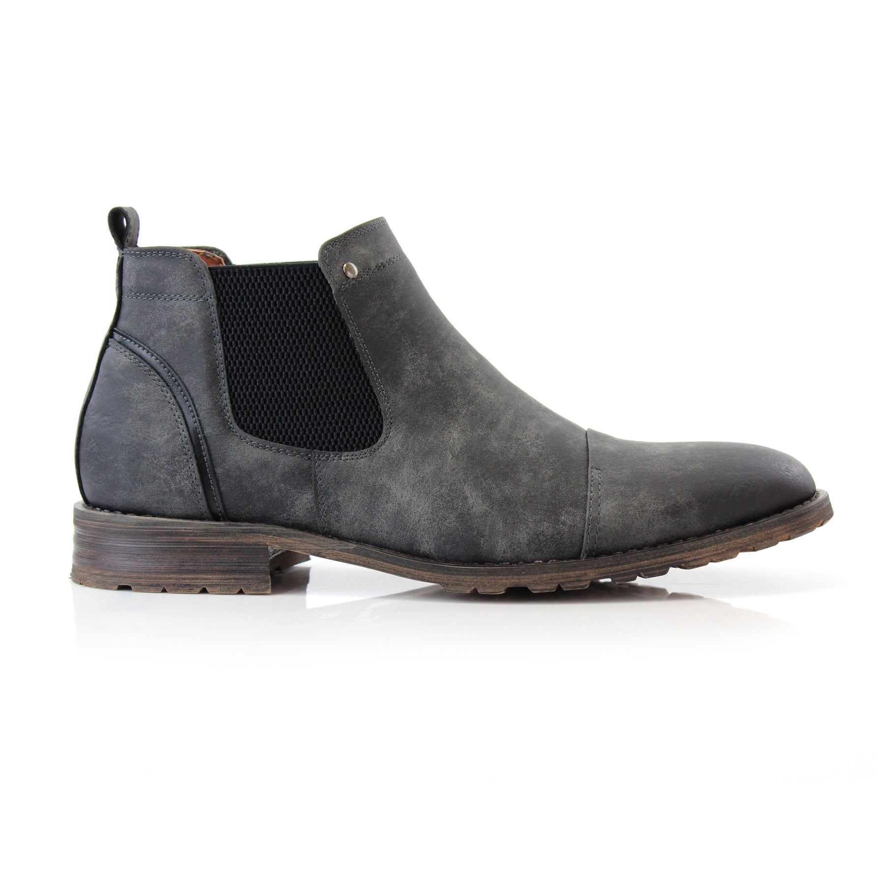 Burnished Chelsea Boots | Sterling by Ferro Aldo | Conal Footwear | Outer Side Angle View