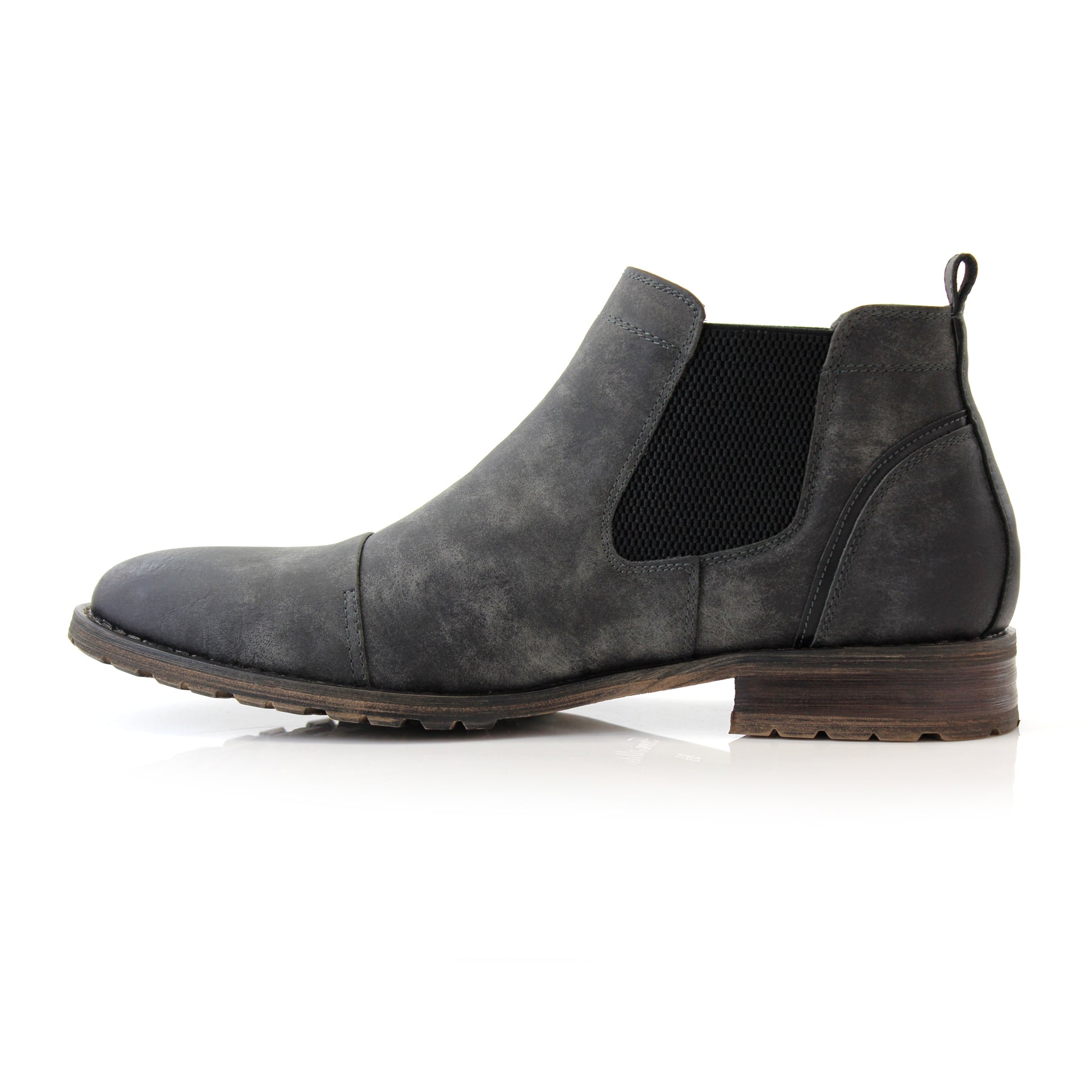 Burnished Chelsea Boots | Sterling by Ferro Aldo | Conal Footwear | Inner Side Angle View