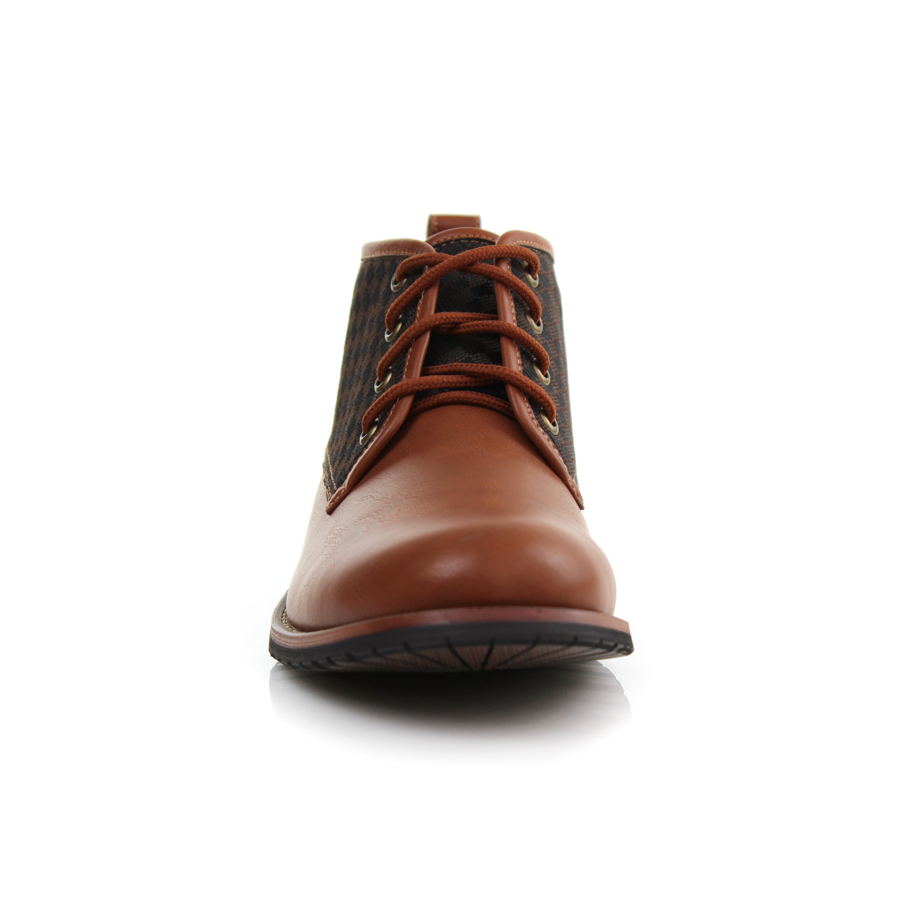Plaid Contrast Chukka Boots | Ryan by Ferro Aldo | Conal Footwear | Front Angle View