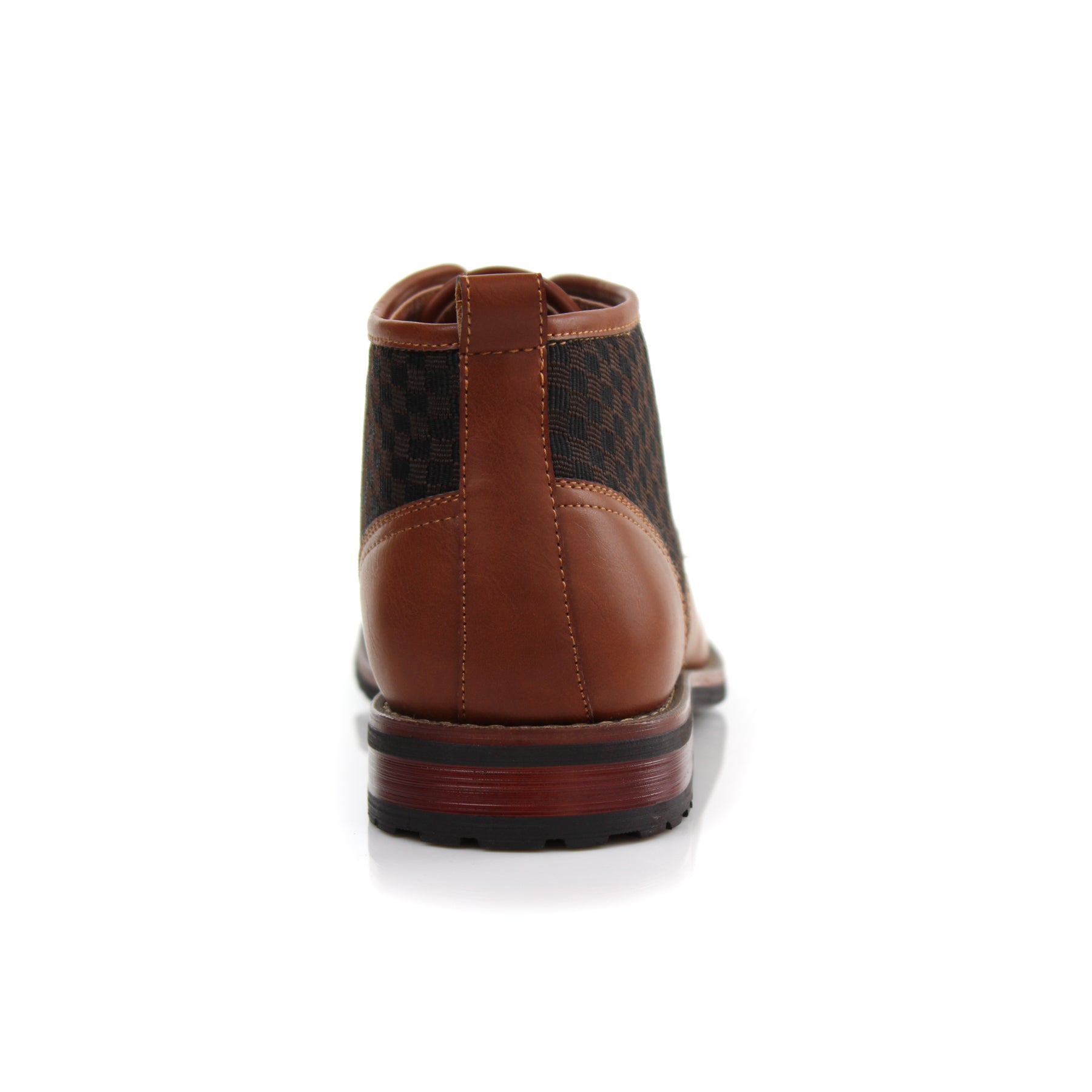Plaid Contrast Chukka Boots | Ryan by Ferro Aldo | Conal Footwear | Back Angle View