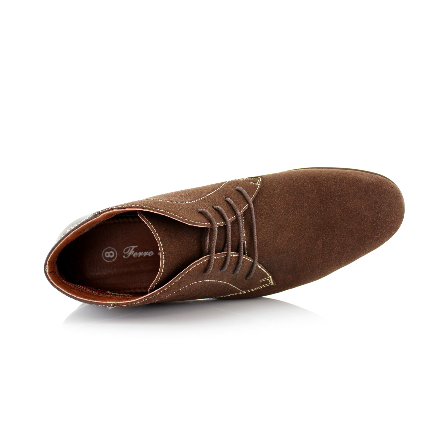Suede Chukka Boots | Raymond by Ferro Aldo | Conal Footwear | Top-Down Angle View