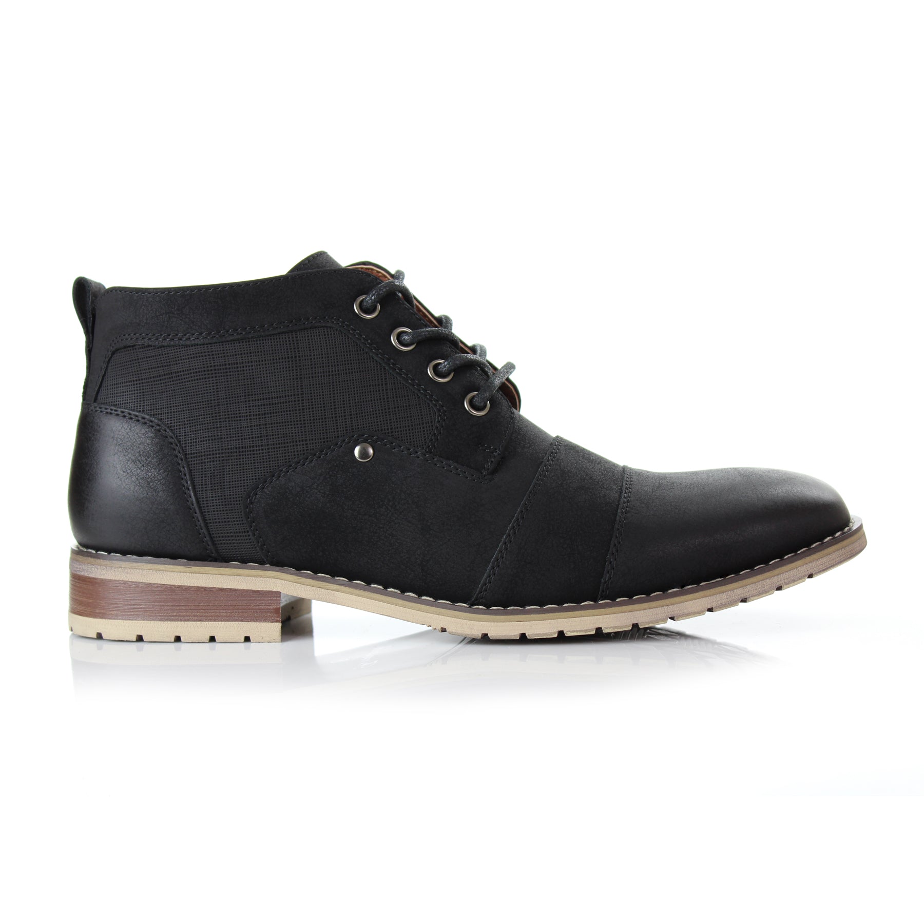Mid-Top Zipper Boots | Blaine by Ferro Aldo | Conal Footwear | Outer Side Angle View