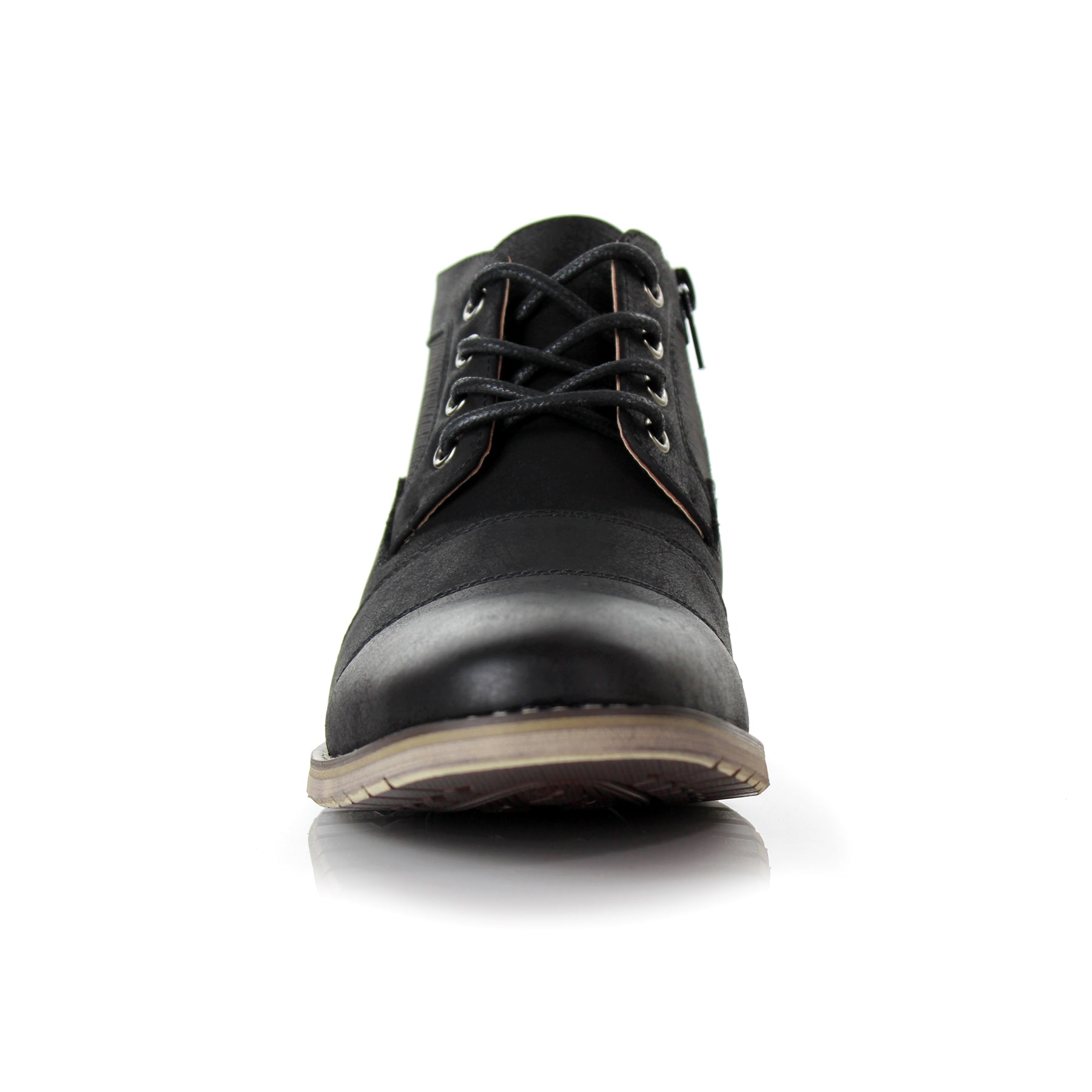Mid-Top Zipper Boots | Blaine by Ferro Aldo | Conal Footwear | Front Angle View