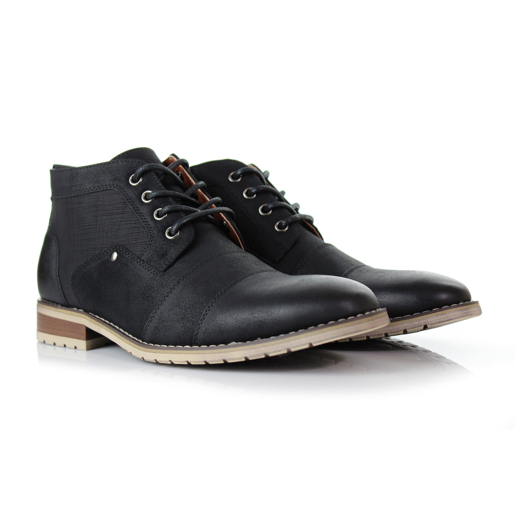 Mid-Top Zipper Boots | Blaine by Ferro Aldo | Conal Footwear | Paired Angle View