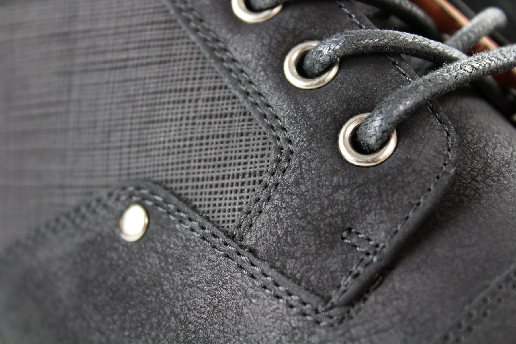Mid-Top Zipper Boots | Blaine by Ferro Aldo | Conal Footwear | Close Up Lace Angle View