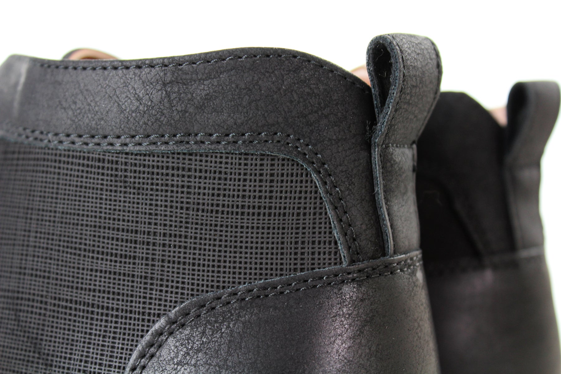 Mid-Top Zipper Boots | Blaine by Ferro Aldo | Conal Footwear | Close Up Pull Tab Angle View