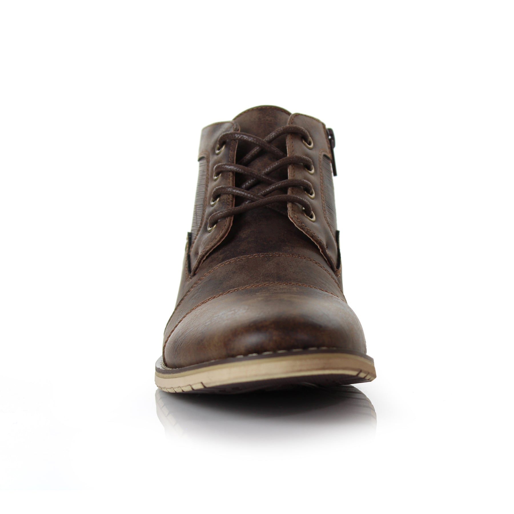 Mid-Top Zipper Boots | Blaine by Ferro Aldo | Conal Footwear | Front Angle View