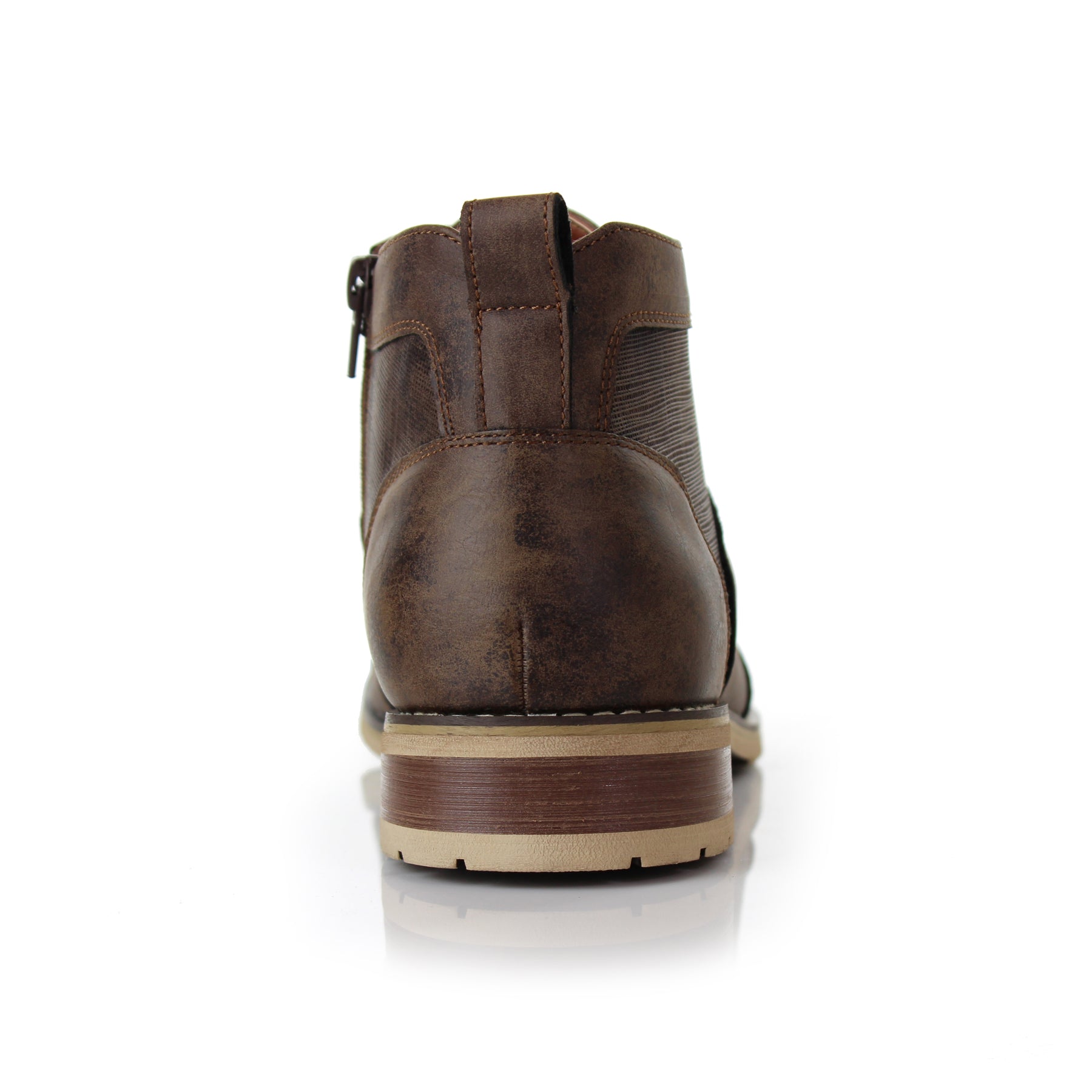 Mid-Top Zipper Boots | Blaine by Ferro Aldo | Conal Footwear | Back Angle View