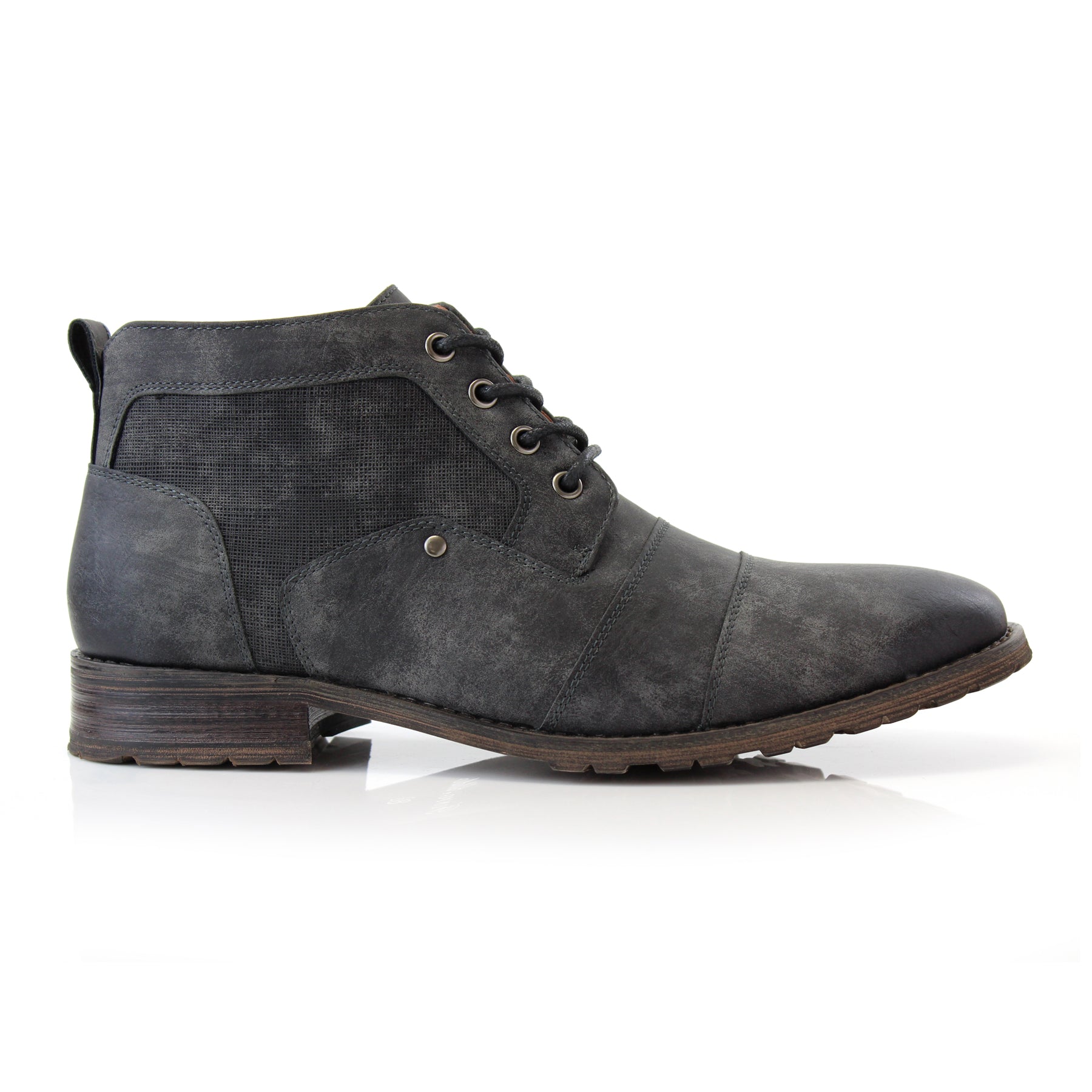 Mid-Top Zipper Boots | Blaine by Ferro Aldo | Conal Footwear | Outer Side Angle View