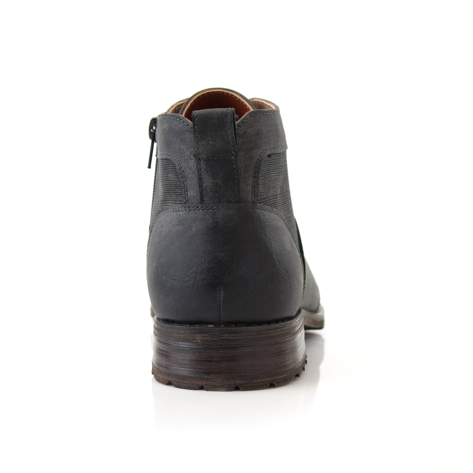 Mid-Top Zipper Boots | Blaine by Ferro Aldo | Conal Footwear | Back Angle View