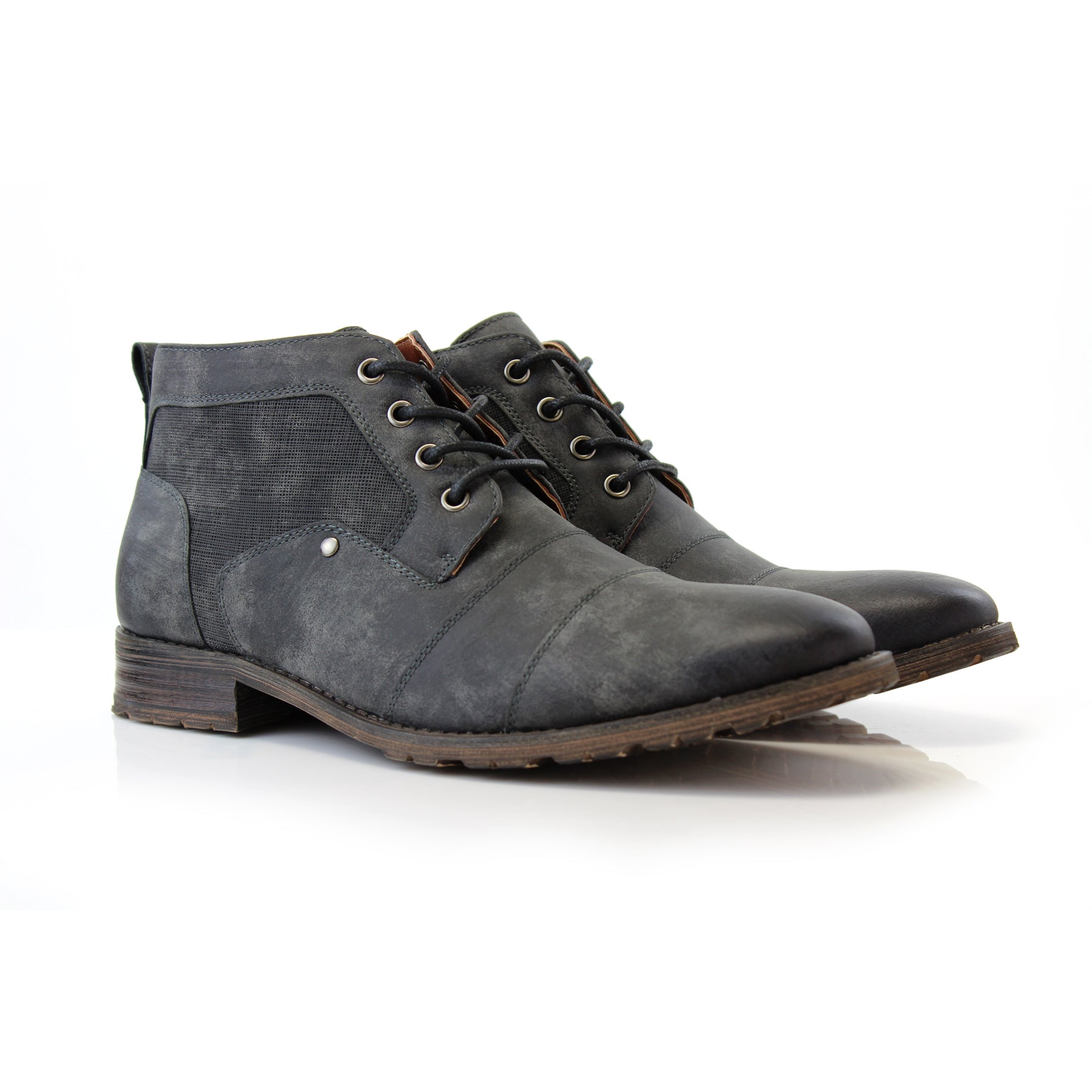 Mid-Top Zipper Boots | Blaine by Ferro Aldo | Conal Footwear | Paired Angle View