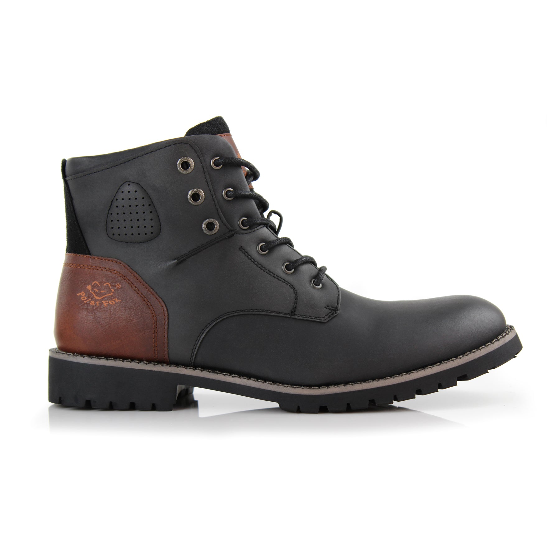 Two-Toned Rugged Boots | Homer by Polar Fox | Conal Footwear | Outer Side Angle View