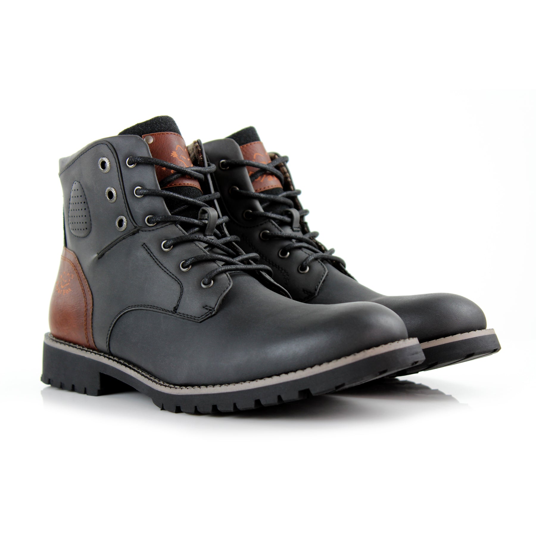 Two-Toned Rugged Boots | Homer by Polar Fox | Conal Footwear | Paired Angle View