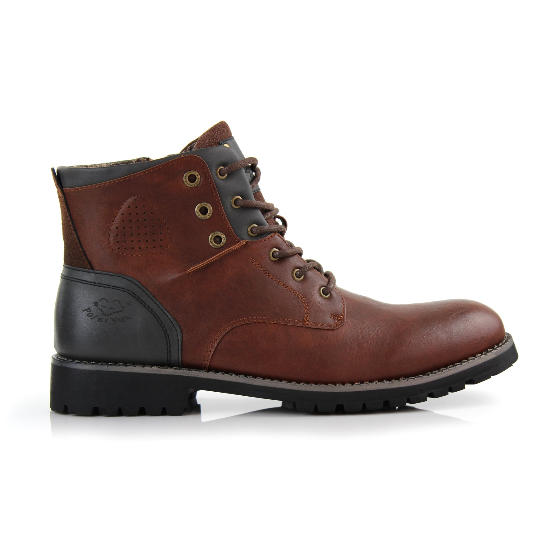 Two-Toned Rugged Boots | Homer by Polar Fox | Conal Footwear | Outer Side Angle View