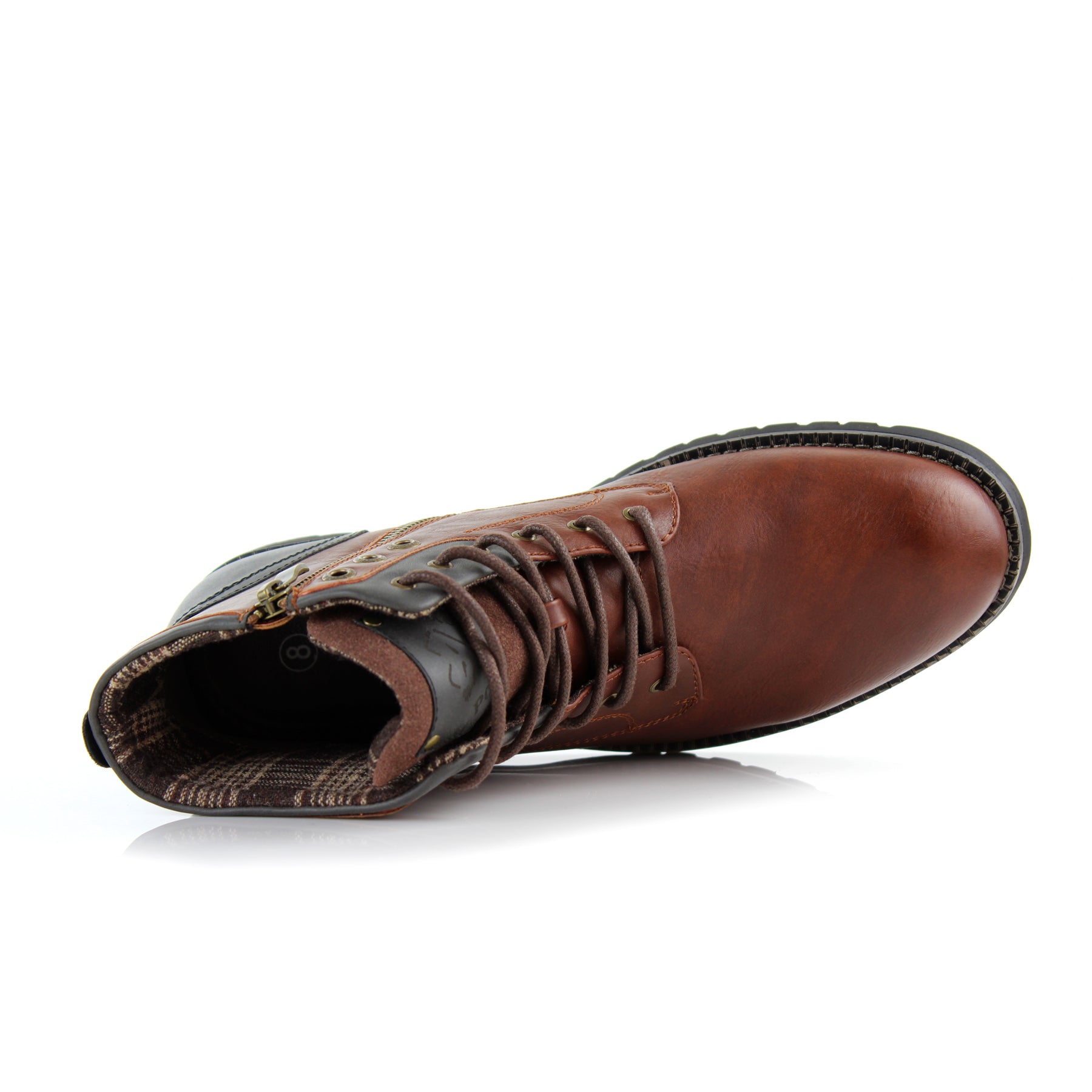 Two-Toned Rugged Boots | Homer by Polar Fox | Conal Footwear | Top-Down Angle View