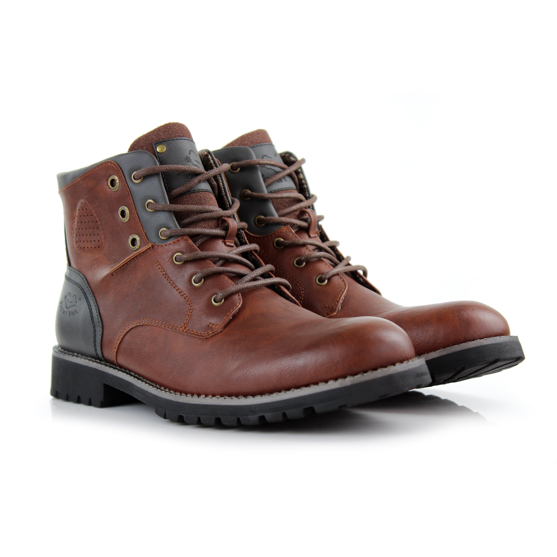 Two-Toned Rugged Boots | Homer by Polar Fox | Conal Footwear | Paired Angle View