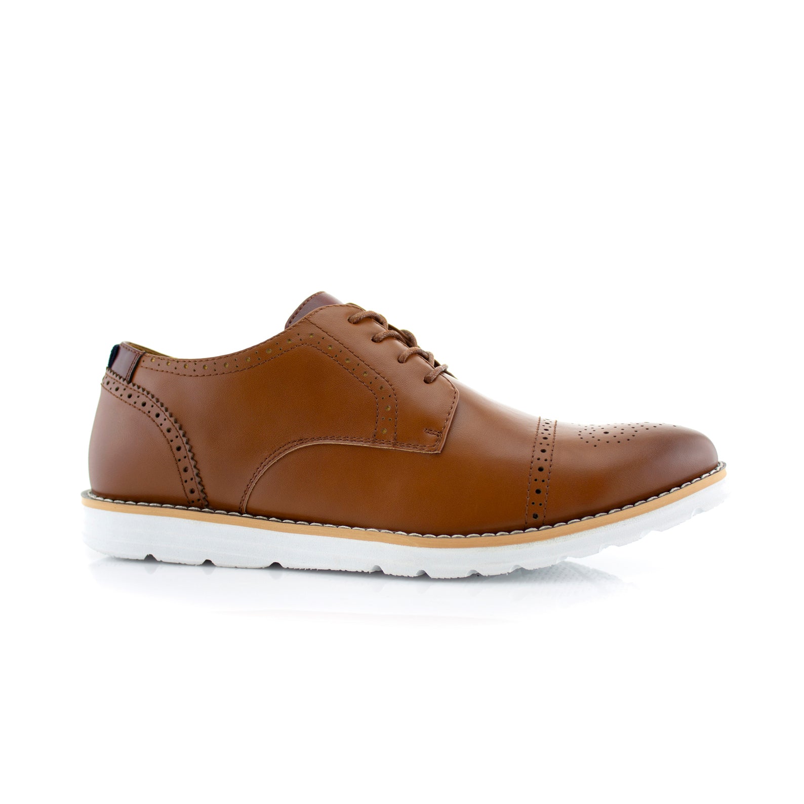 Burnished Brogue Derby Sneakers | Kenneth by Polar Fox | Conal Footwear | Outer Side Angle View