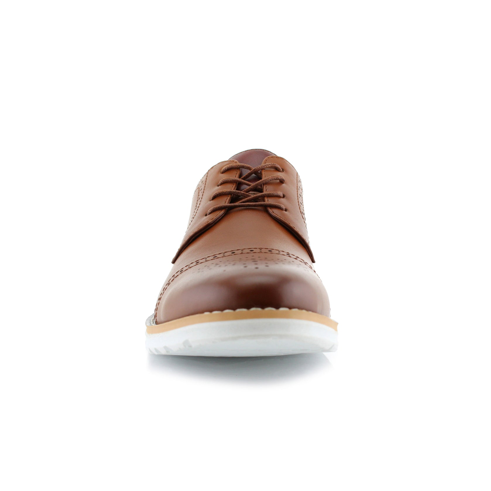 Burnished Brogue Derby Sneakers | Kenneth by Polar Fox | Conal Footwear | Front Angle View