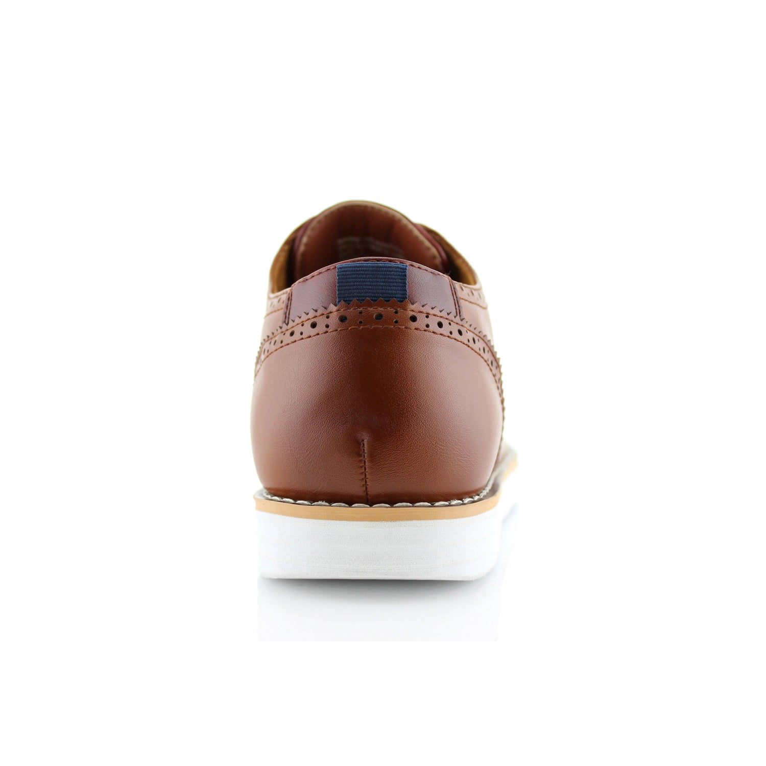 Burnished Brogue Derby Sneakers | Kenneth by Polar Fox | Conal Footwear | Back Angle View