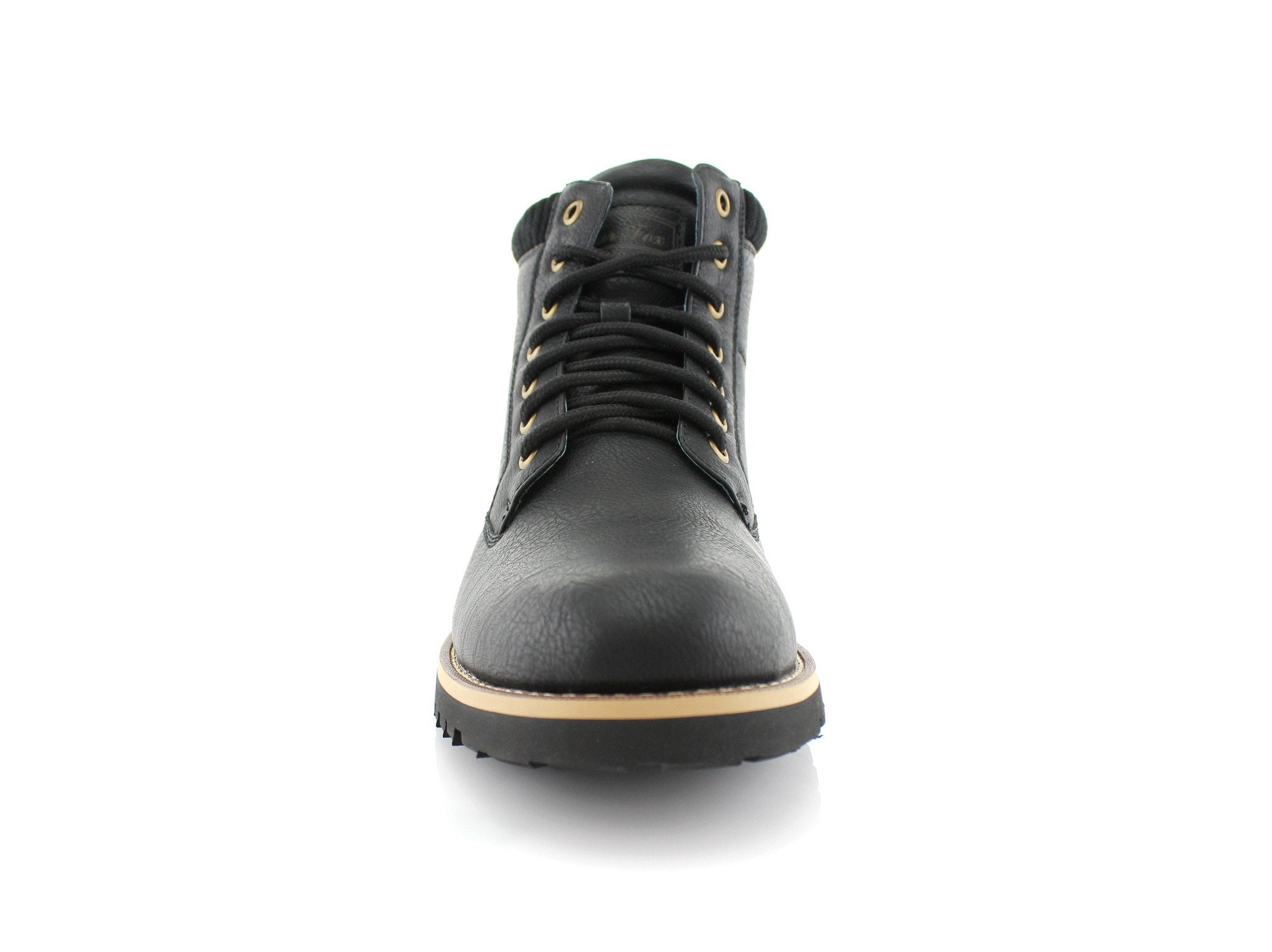 Motorcycle & Combat Boots with Padded Collar | Xander by Polar Fox | Conal Footwear | Front Angle View