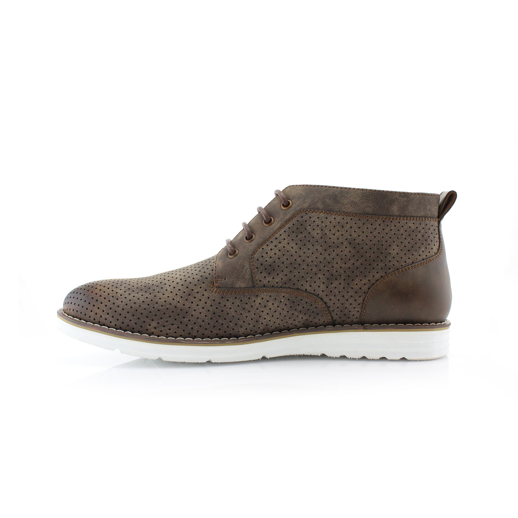 Perforated Chukka Sneakers | Walker by Polar Fox | Conal Footwear | Inner Side Angle View