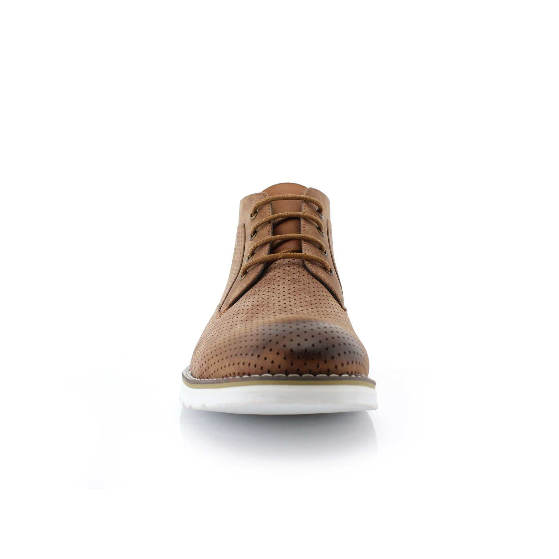 Perforated Chukka Sneakers | Walker by Polar Fox | Conal Footwear | Front Angle View
