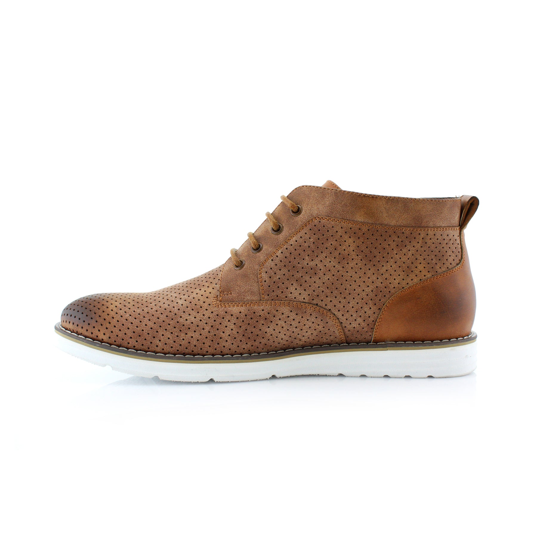 Perforated Chukka Sneakers | Walker by Polar Fox | Conal Footwear | Inner Side Angle View
